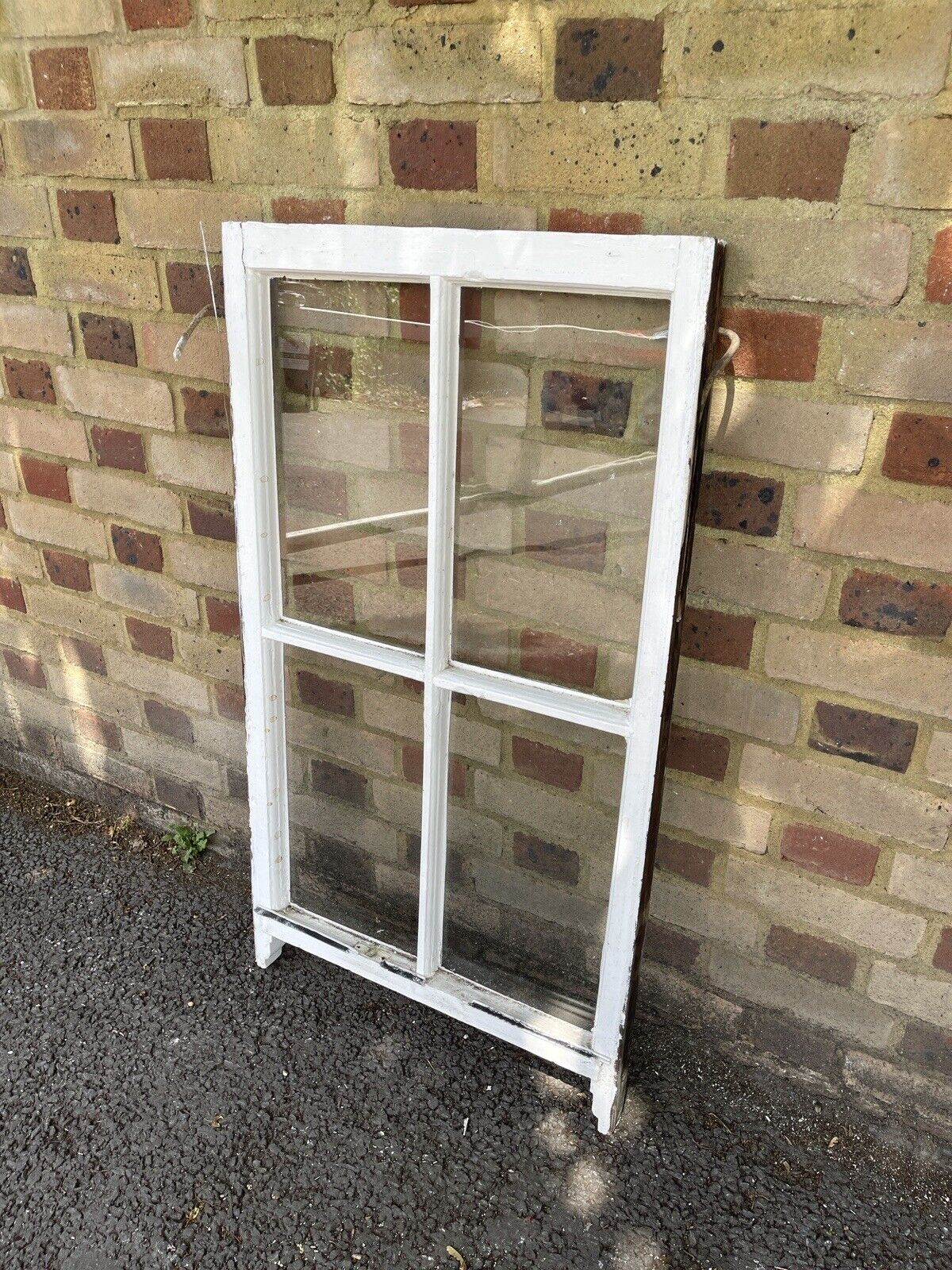 Reclaimed Old Georgian 4 Panel Wooden Window 1035 x 570mm