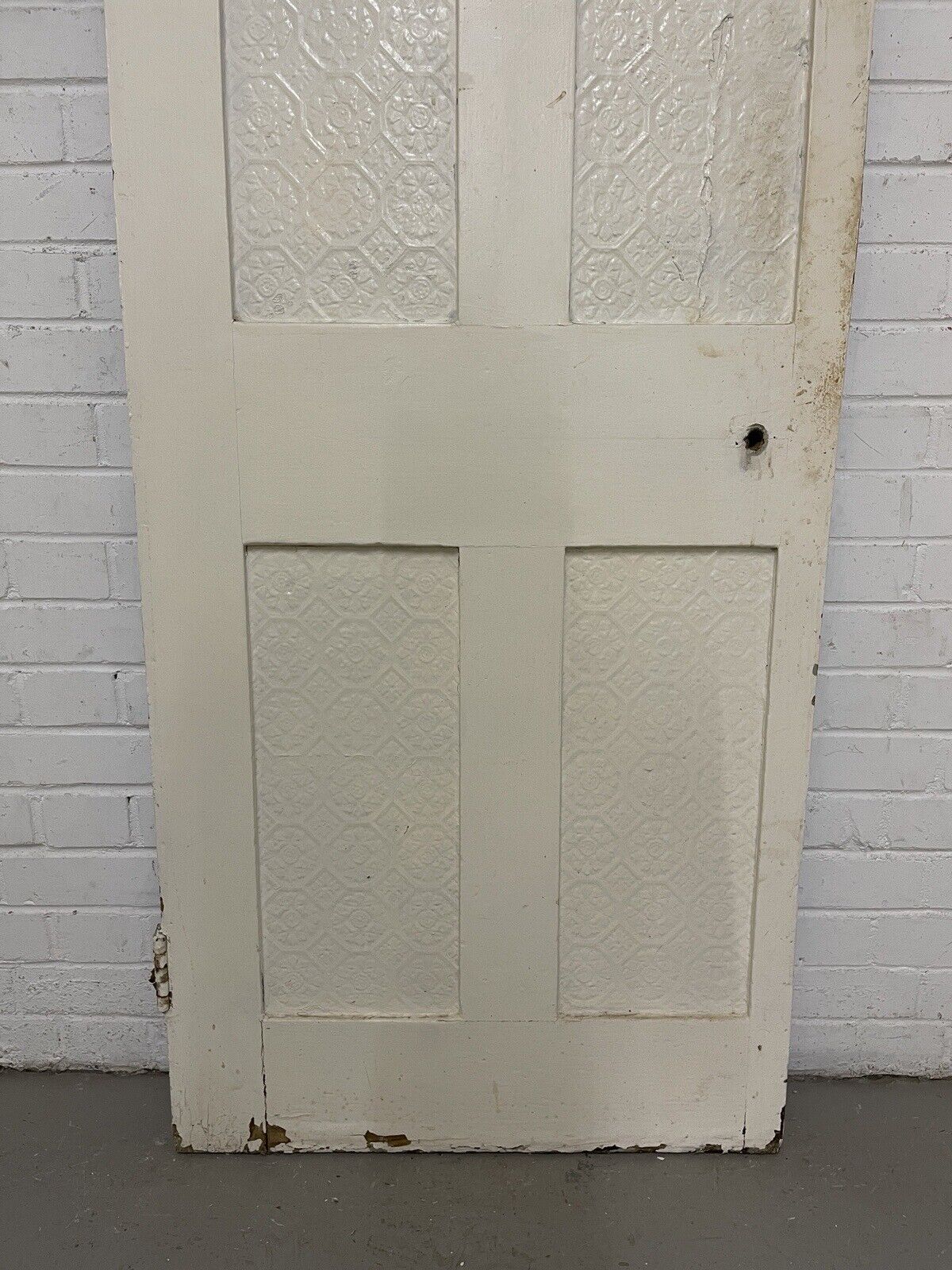 Rare Reclaimed Victorian Pine Internal 4 panel Door 1930 x 710mm Or 705mm