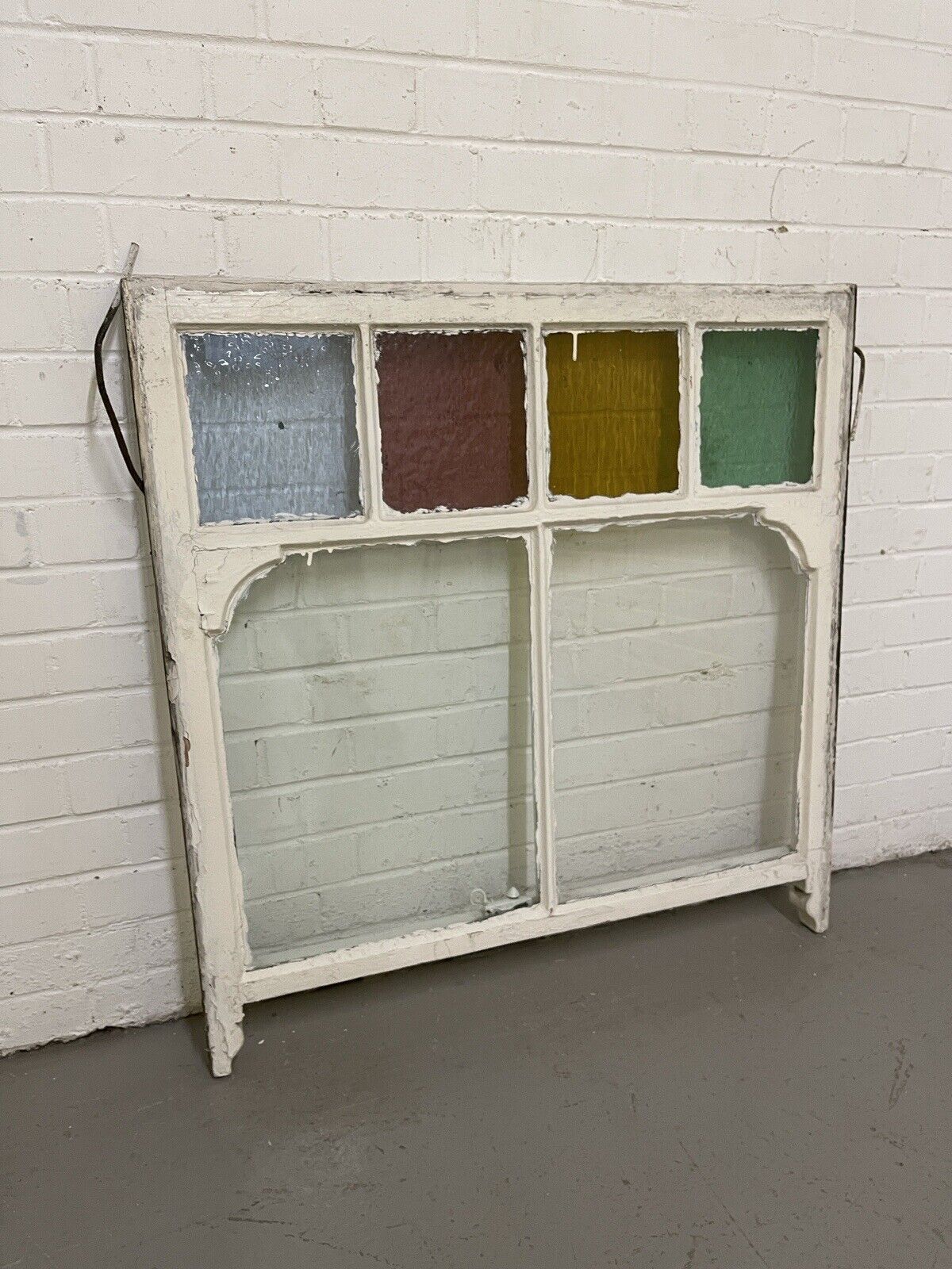 Reclaimed Old Georgian Edwardian Panel Wooden Sash Window 910 x 926mm