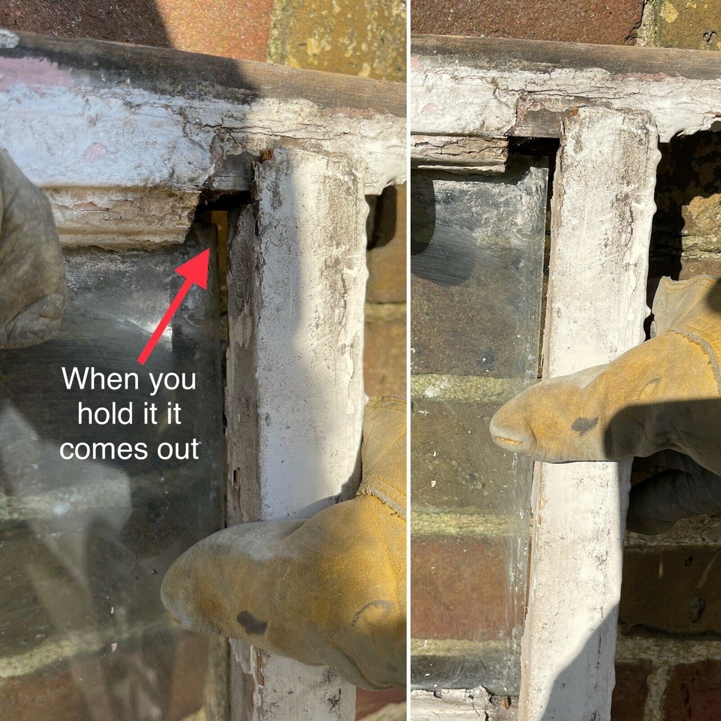 Large Reclaimed Old Georgian 10 Panel Wooden Sash Window