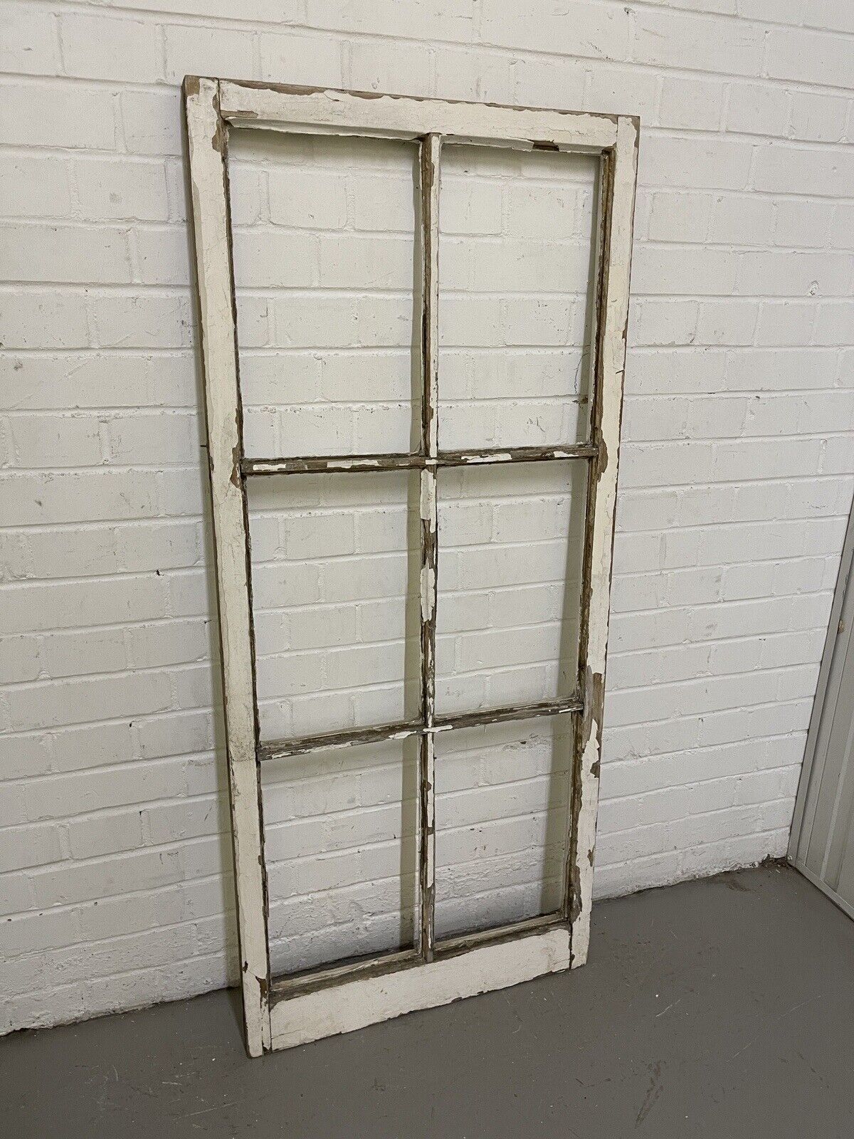 Reclaimed Georgian 6 Panel Wooden Window 610 x 1385mm