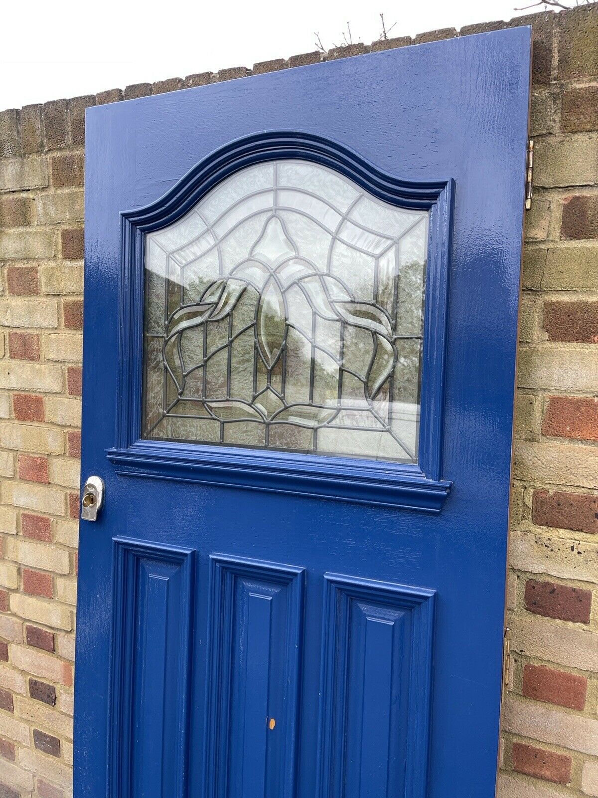 Reclaimed Edwardian Victorian Panel Front Oak Wooden Timber Door 1985 x 835mm