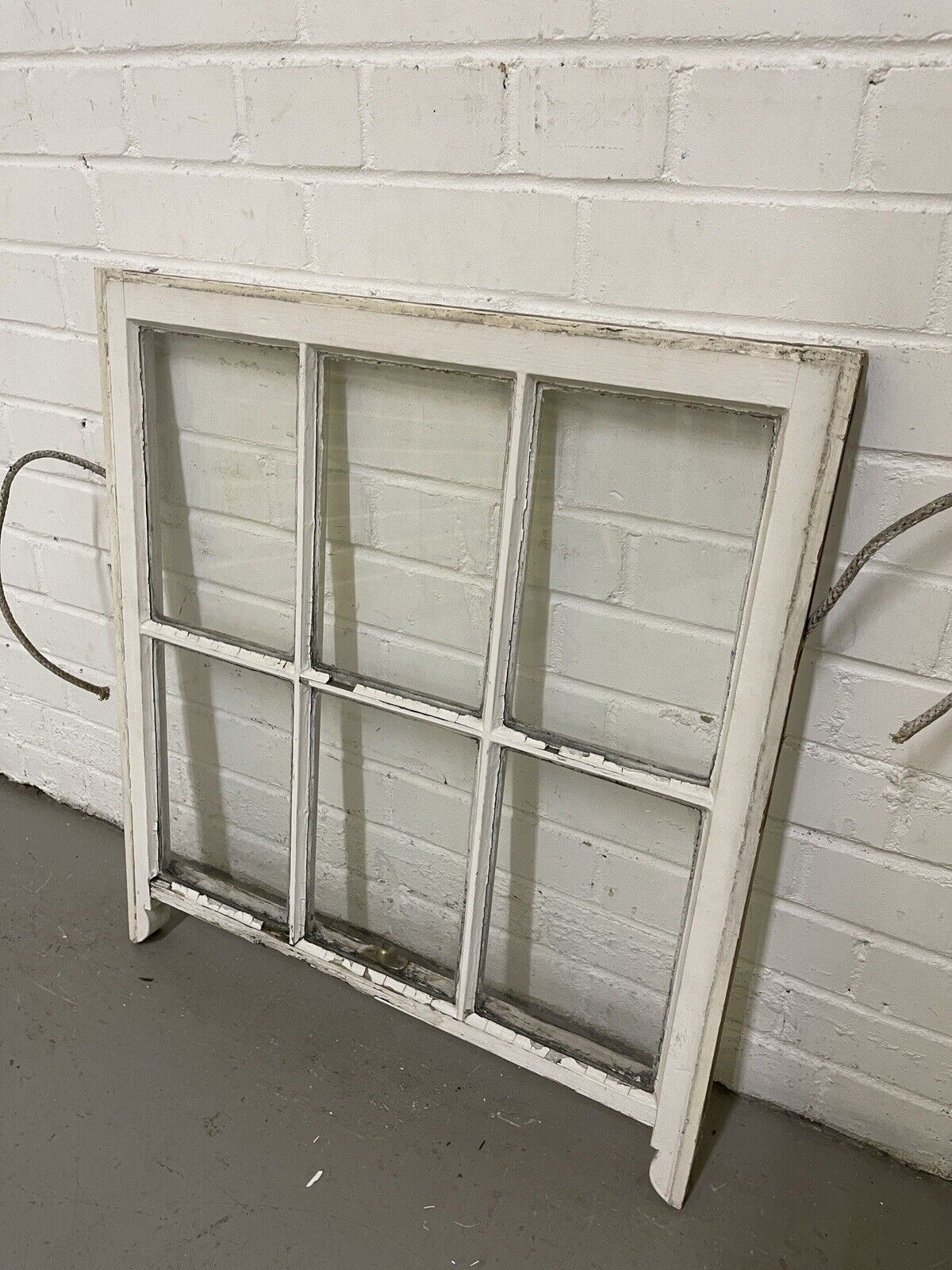Reclaimed Georgian 6 Panel Wooden Panel Sash Window 628 x 697mm