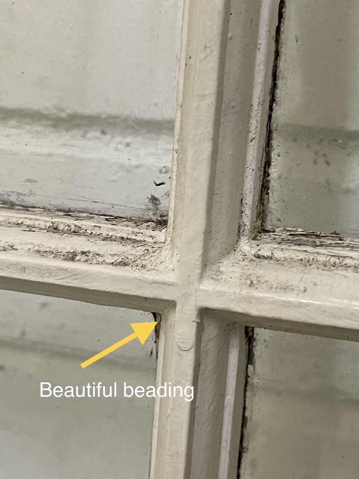 Reclaimed Edwardian 6 Panel Wooden Panel Sash Window 1110 x 642mm