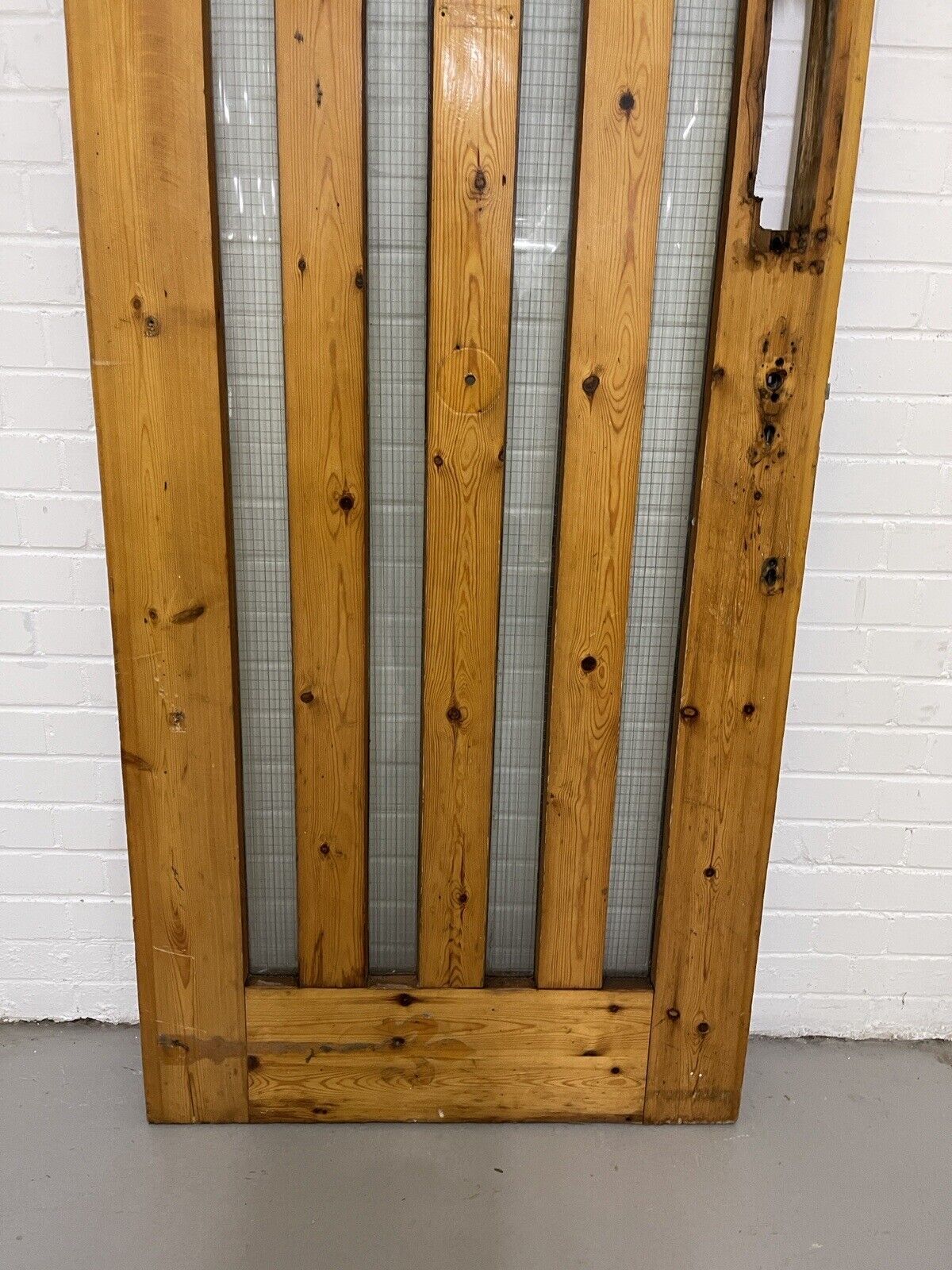 Reclaimed Arts Crafts Wooden Panel External Front Door 2100 x 835mm