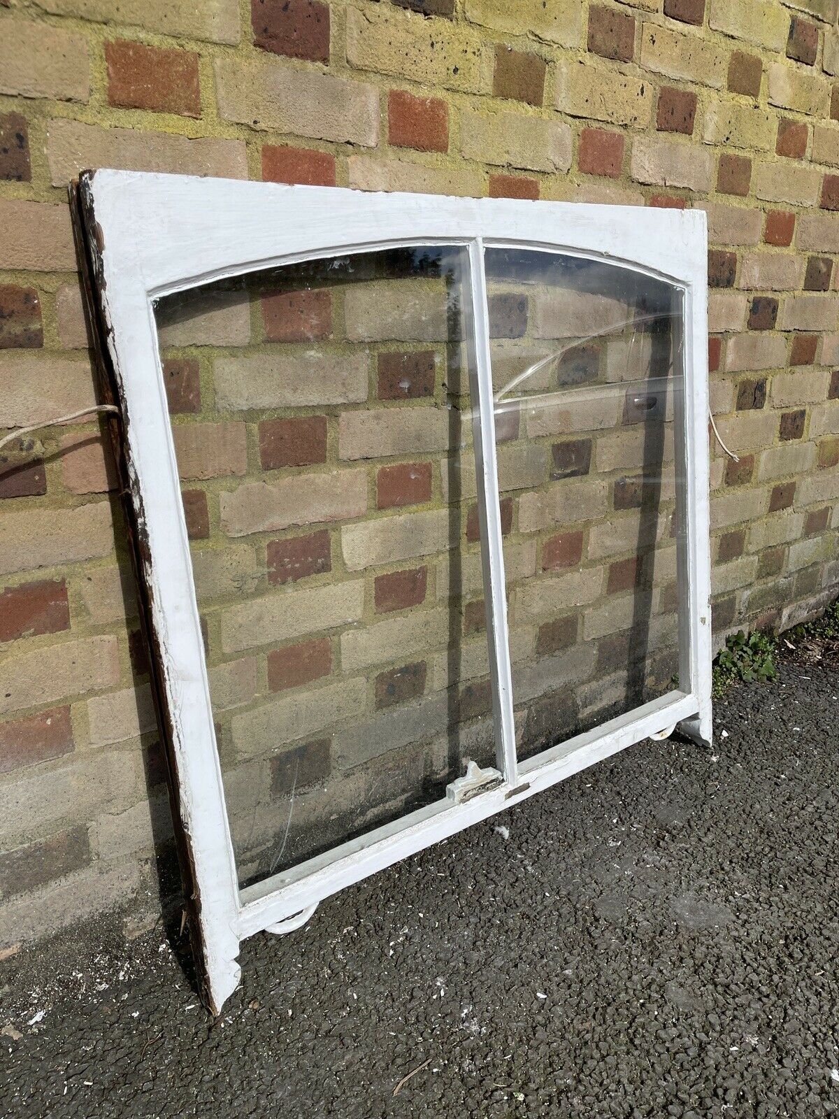 Reclaimed Old Victorian Edwardian Arch Panel Wooden Sash Window