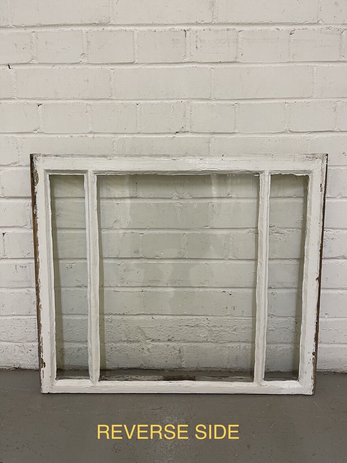 Pair Of Reclaimed Old Edwardian Sash Panel Wooden Window 678 x 580 680 x 624mm
