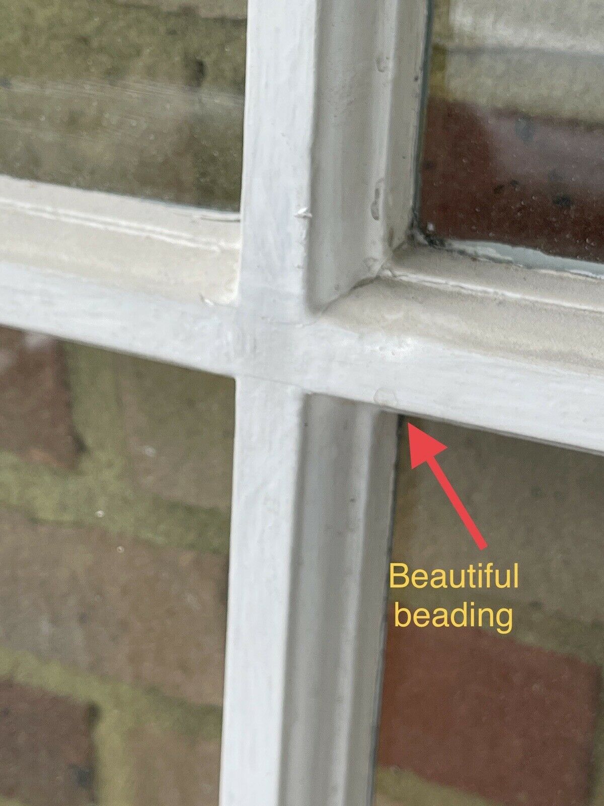 Reclaimed Old Georgian 8 Panel Wooden Window 1500 x 520mm