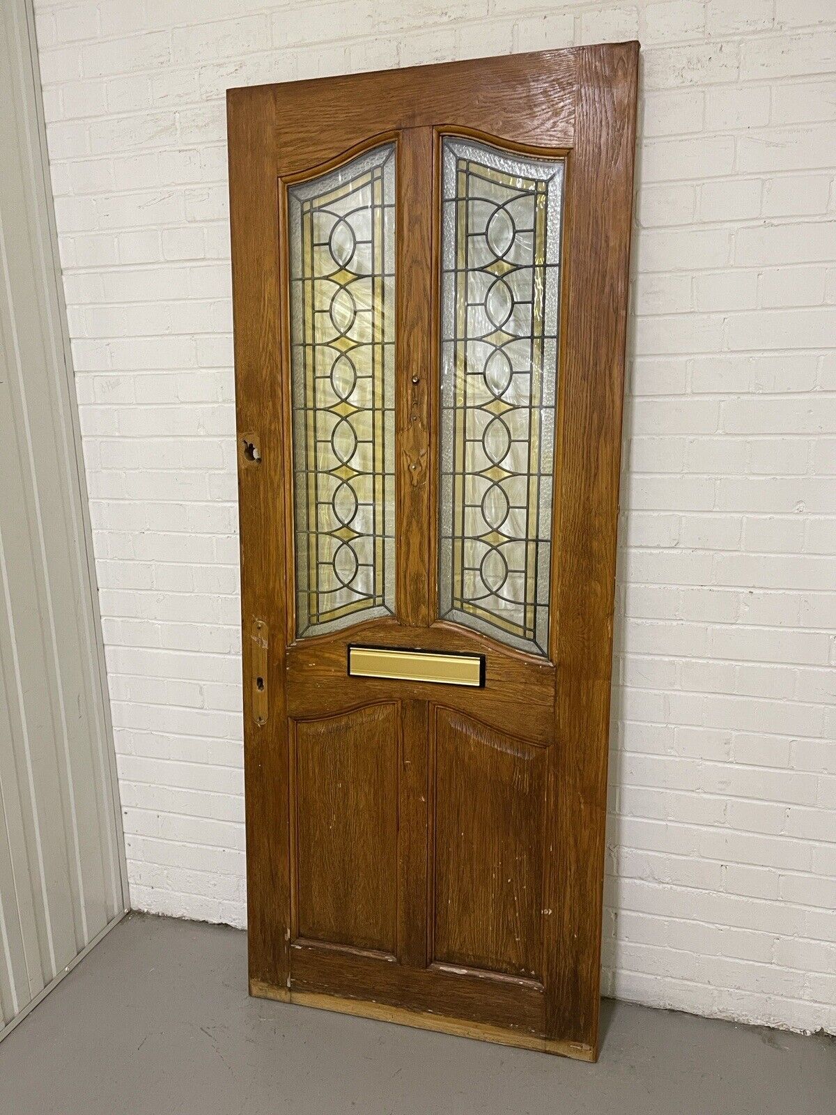 Reclaimed Style Edwardian Modern Stained Glass Front Door 2010 or 2005 x 814mm