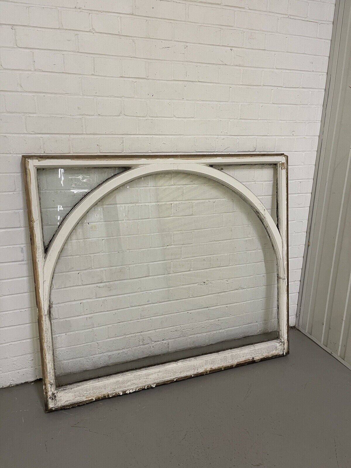 Reclaimed Old Edwardian Arch Wooden Sash Window 1255 x 1080mm