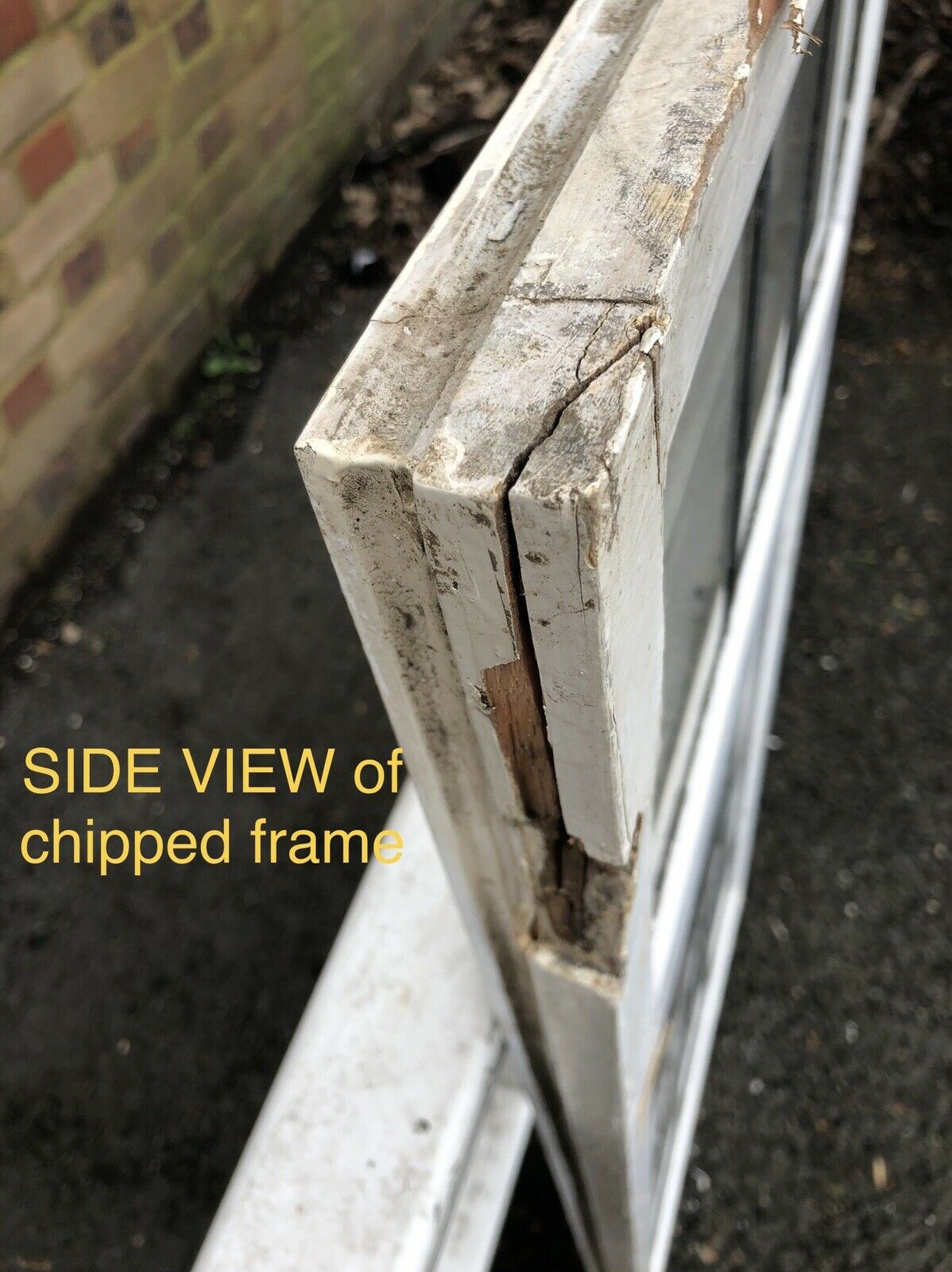 Reclaimed Leaded Light Panel Wooden Window