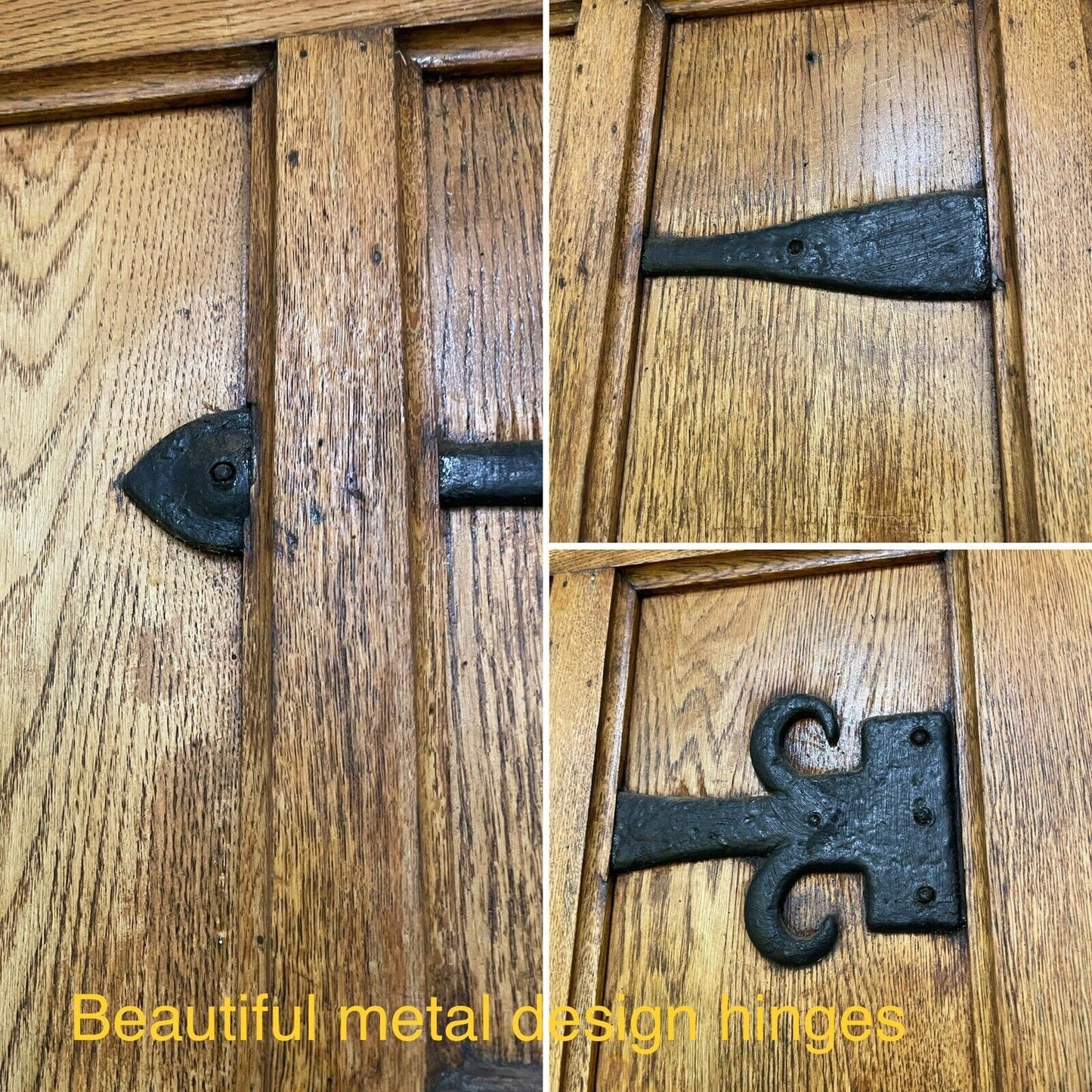 Reclaimed Oak Studded Wooden Front Door 2080 or 2075 x 860mm
