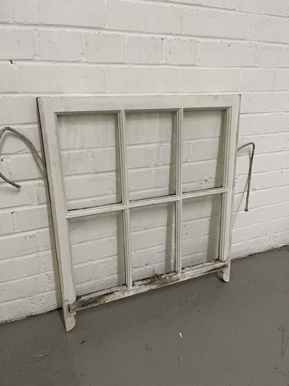 Reclaimed Georgian 6 Panel Wooden Panel Sash Window 628 x 697mm