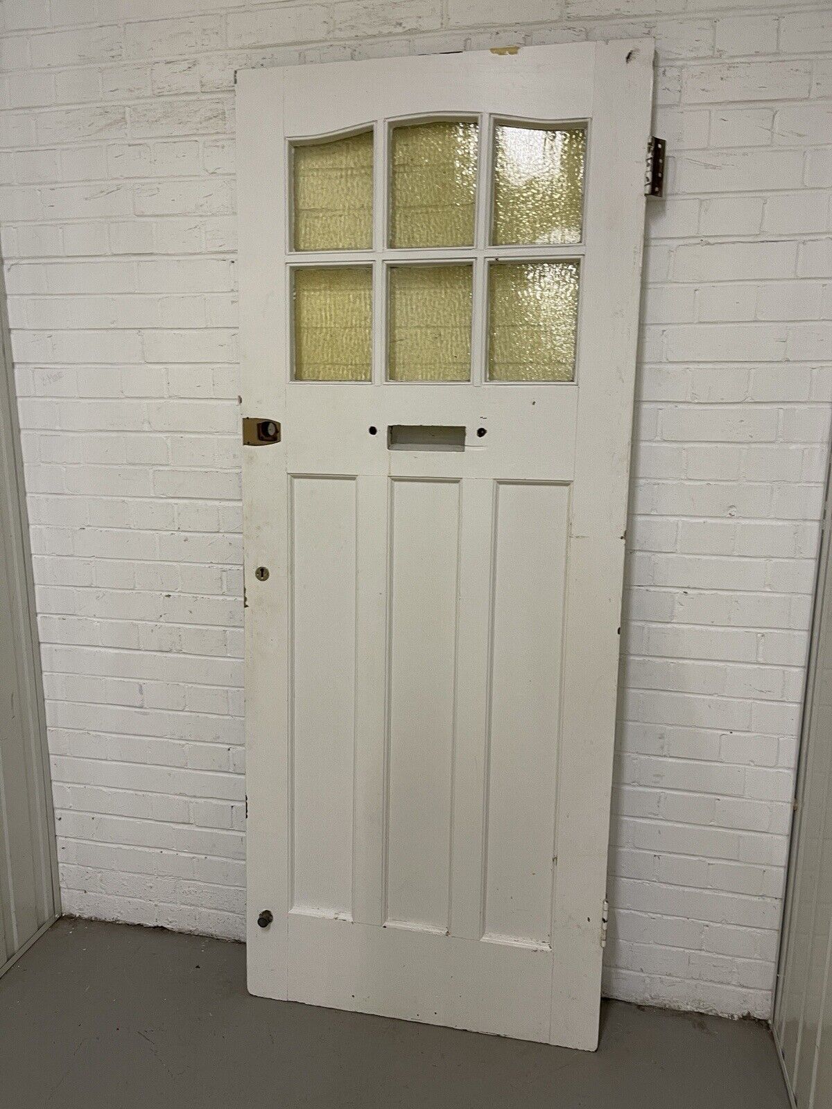 Reclaimed Victorian Edwardian Wooden Panel Front Door 2018 x 810mm
