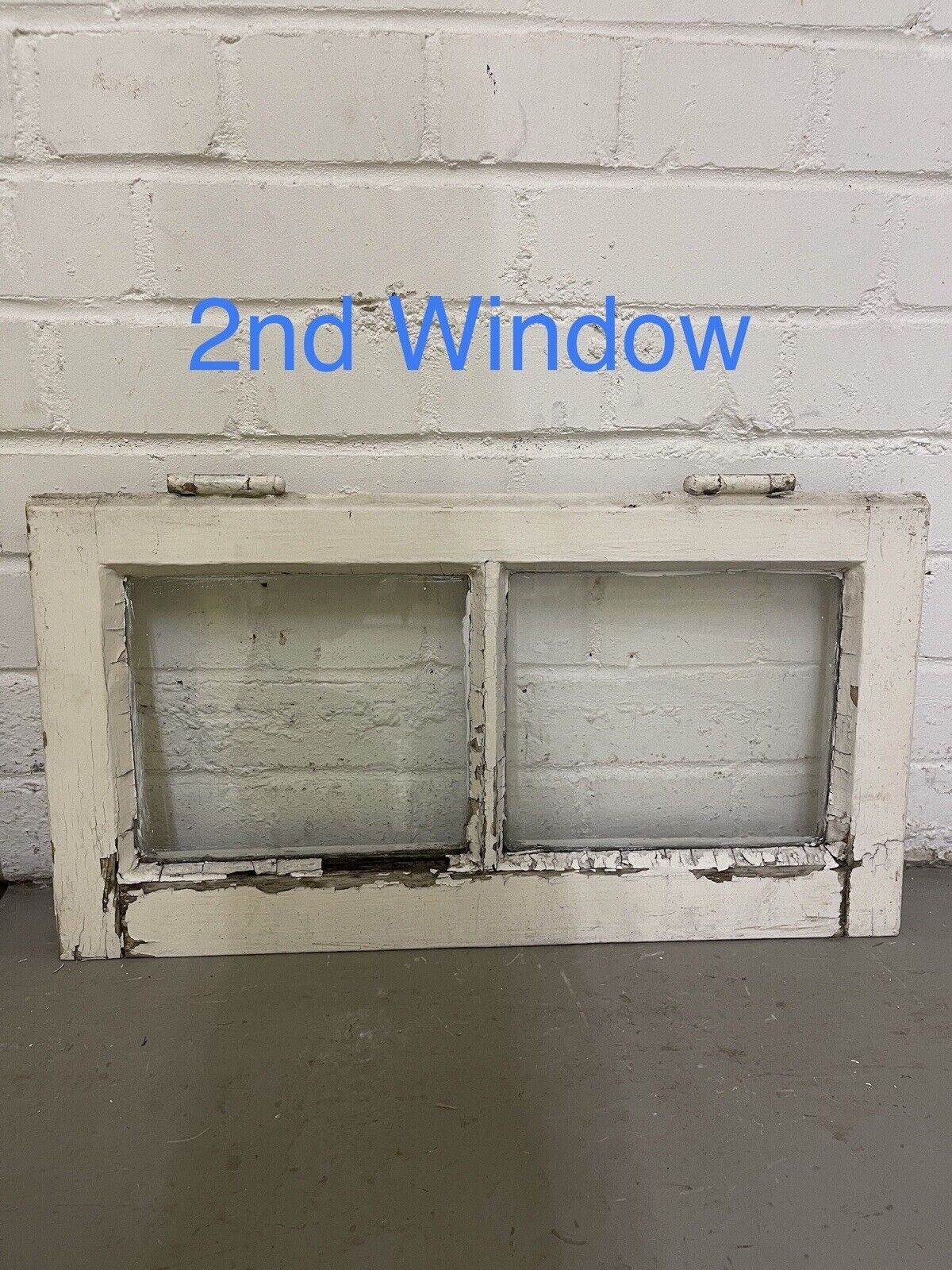 Pair Of Modern Georgian 2 Panel Wooden Windows 565 x 295mm 559 x 290mm