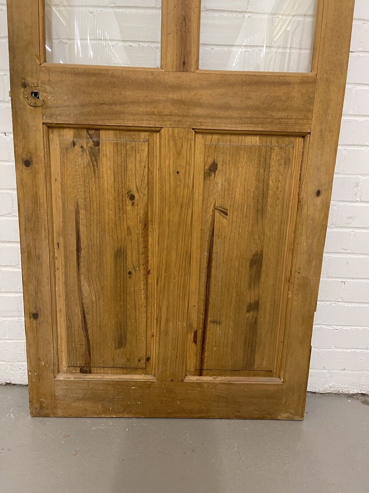 Modern Pine Glass Panel Internal 4 panel Door 2005 x 790mm