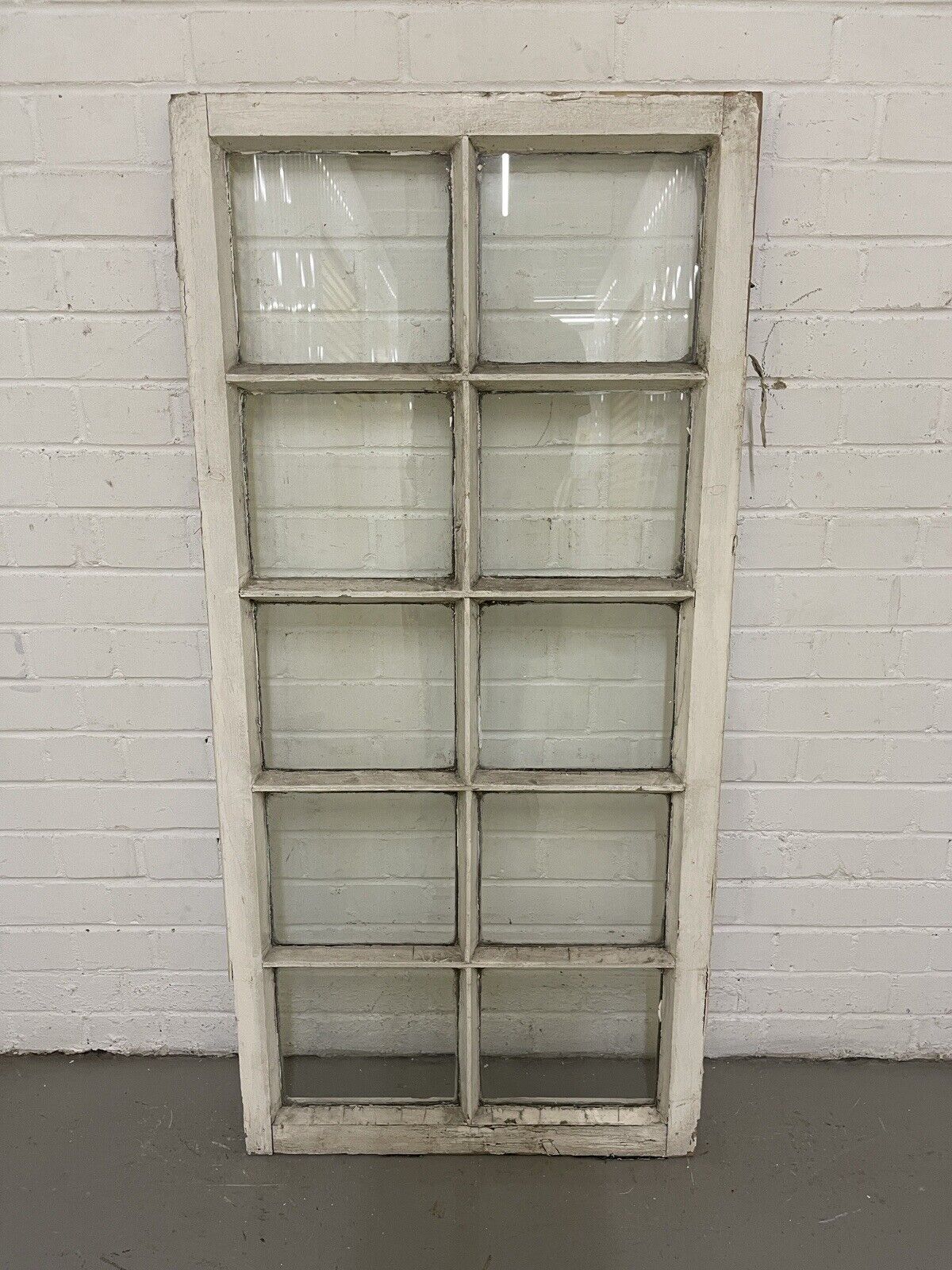 Modern Georgian 10 Panel Wooden Window 605 x 1295mm