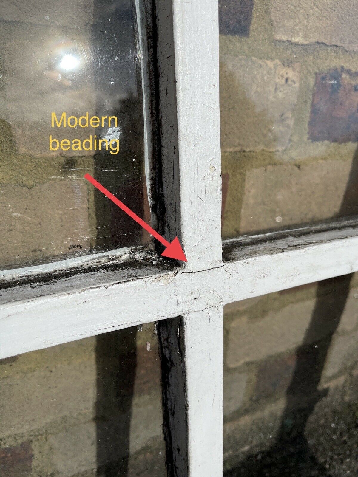 Modern Georgian 4 Panel Wooden Window 563 x 743mm