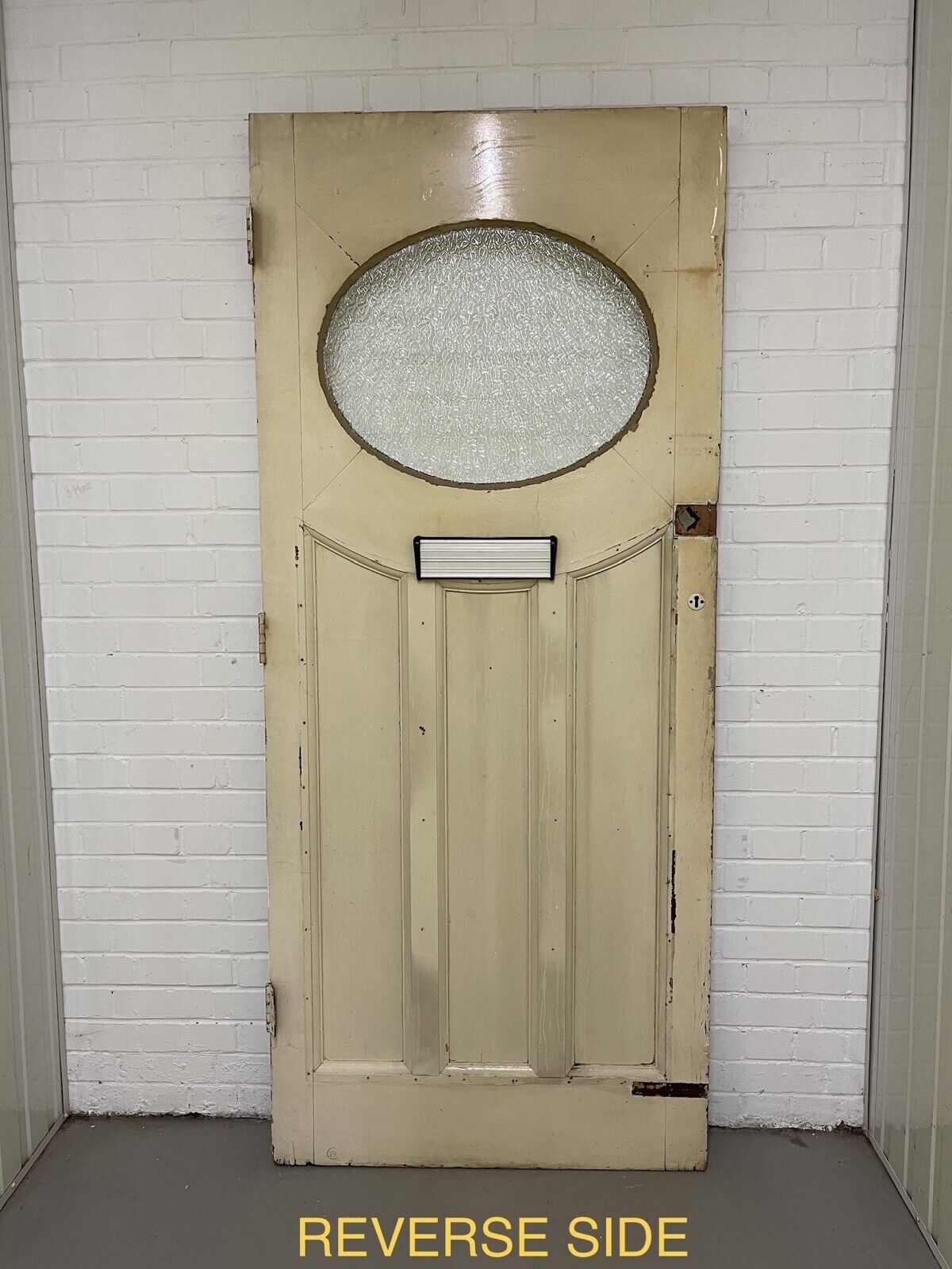 Reclaimed Victorian Edwardian Wooden Panel External Front Door 2125 x 915mm