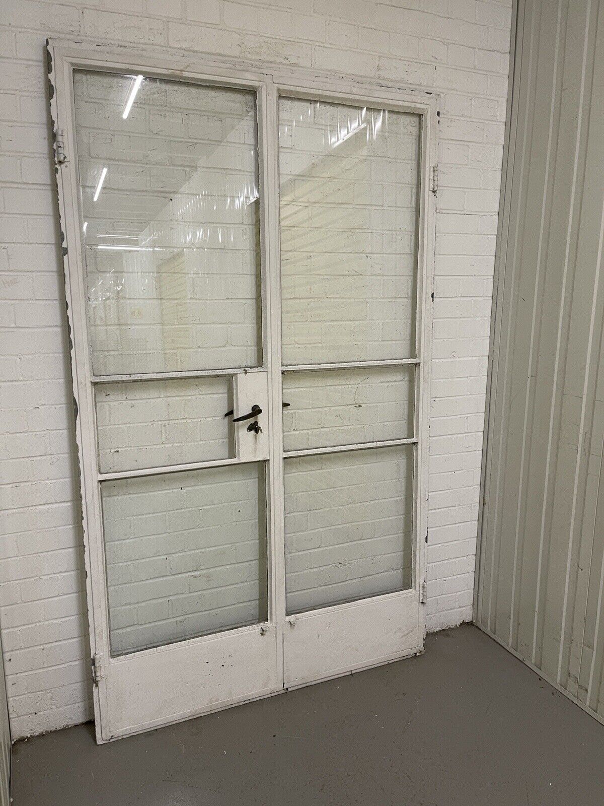 Reclaimed Vintage Industrial Crittall Crital Steel French Doors 1235 x 2055mm