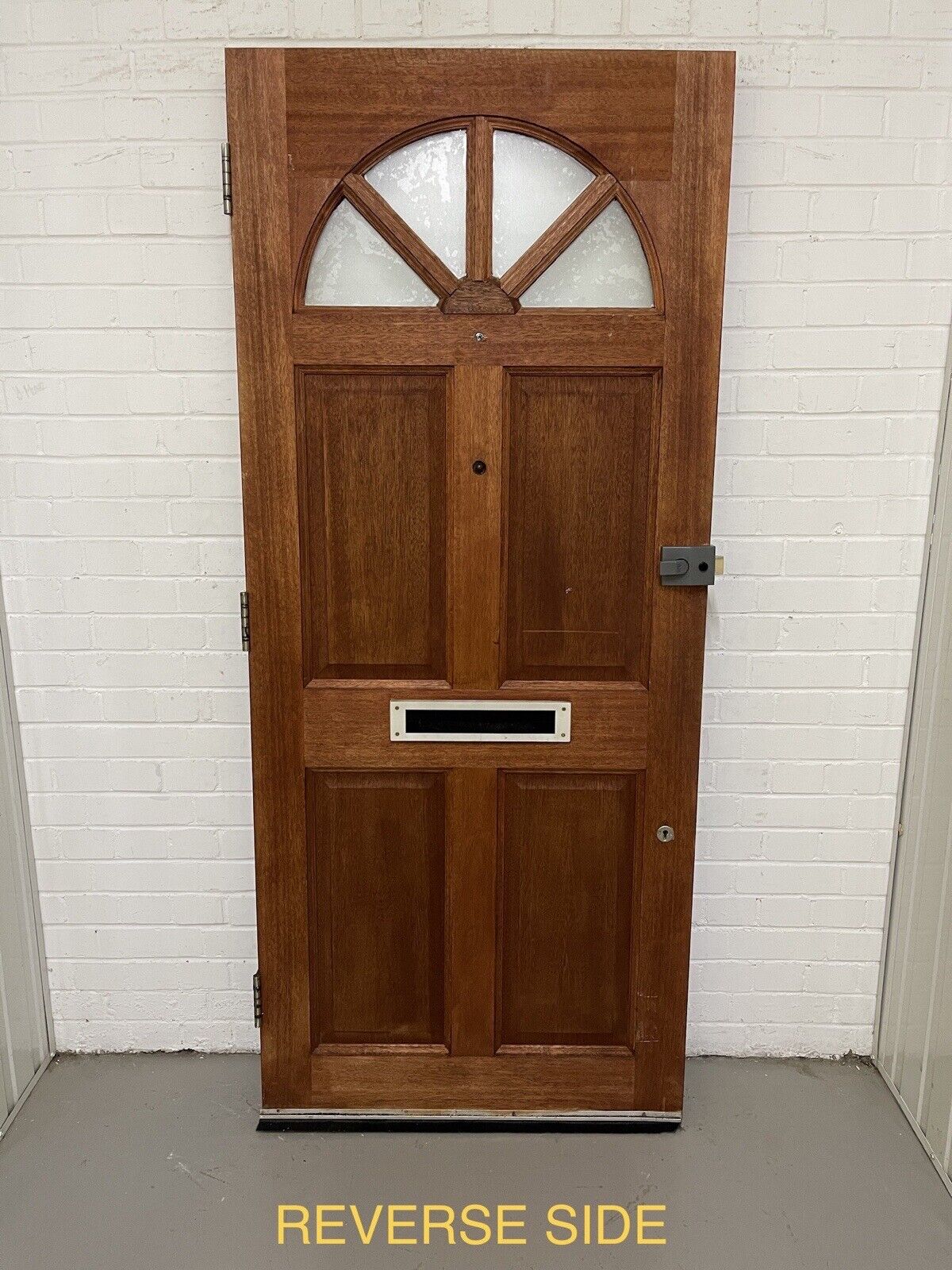 Reclaimed Carolina Old Toughened Glazed  Glass Wooden Door 1955 x 840mm