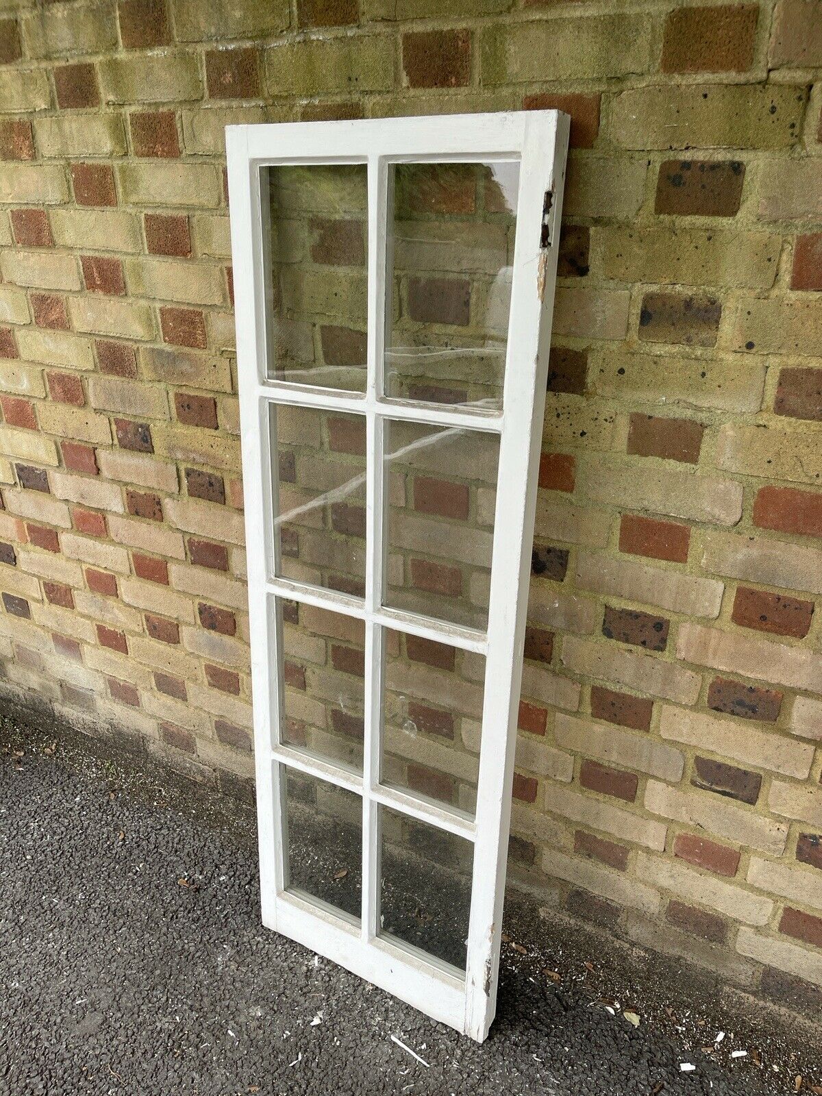 Reclaimed Old Georgian 8 Panel Wooden Window 1500 x 520mm