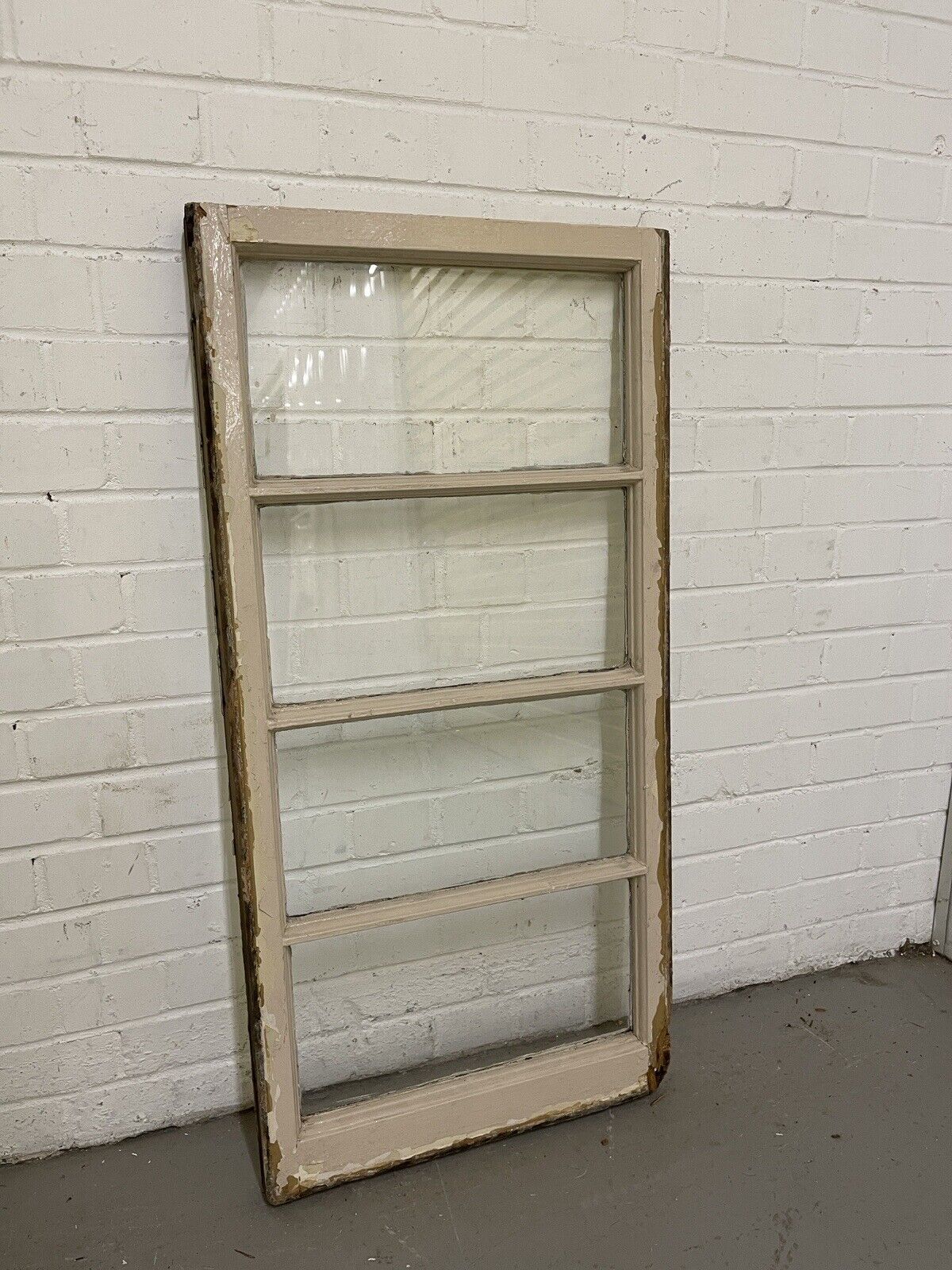 Reclaimed Old Georgian 4 panel Wooden Window 1045 or 1035 x 520mm