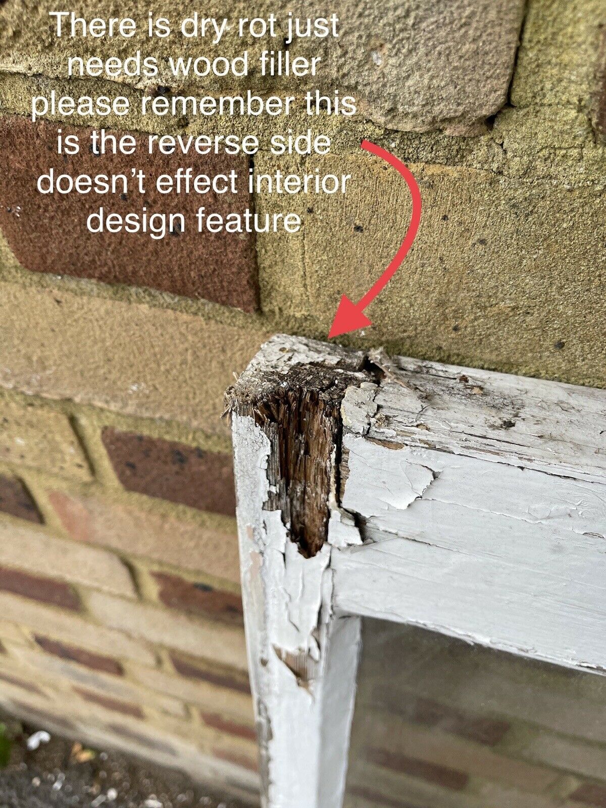 Reclaimed Old Georgian 4 Panel Wooden Window 1085 x 870 mm