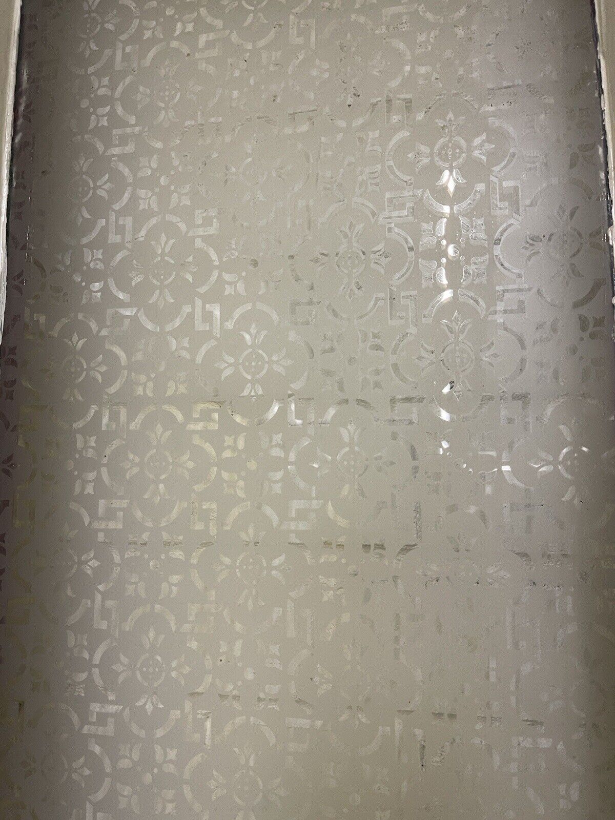 Reclaimed Old Victorian Wooden Panel Front Door Etched Glass 2170 or 2175 x 990