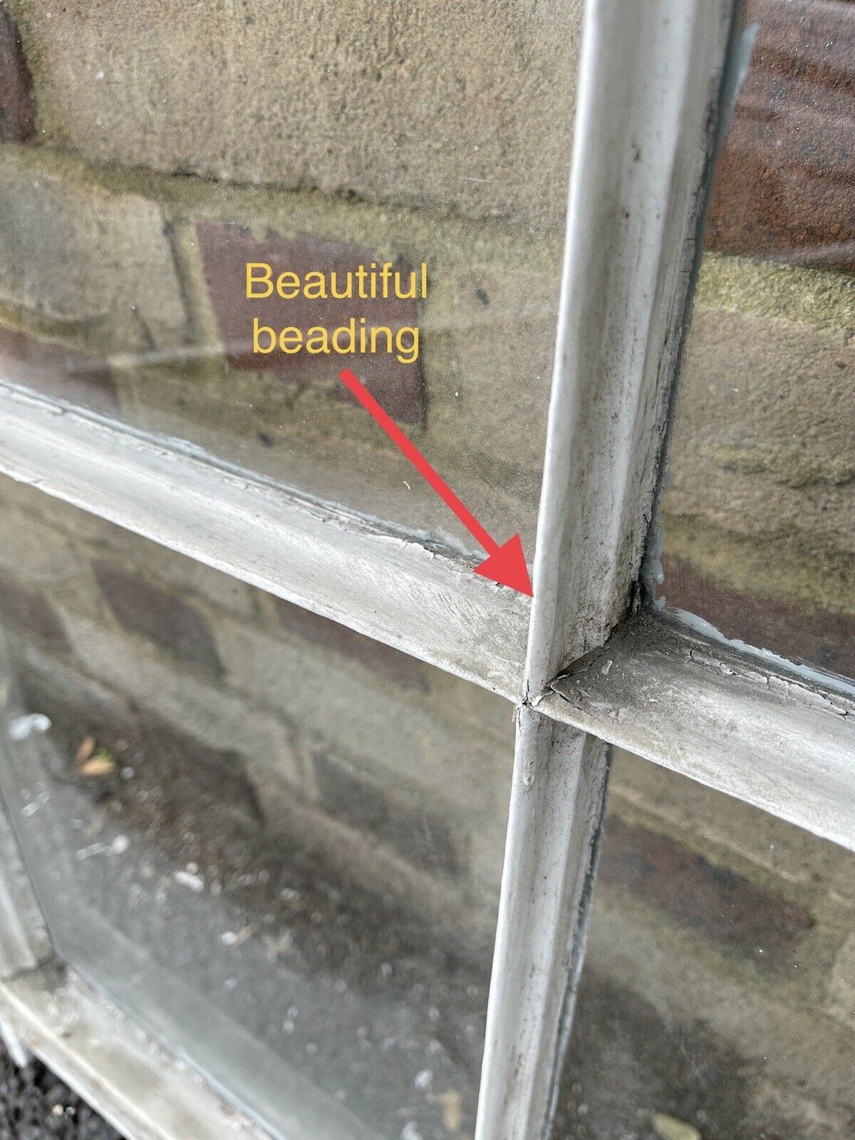 Reclaimed Old Georgian 6 Panel Wooden Window 1035 x 920mm