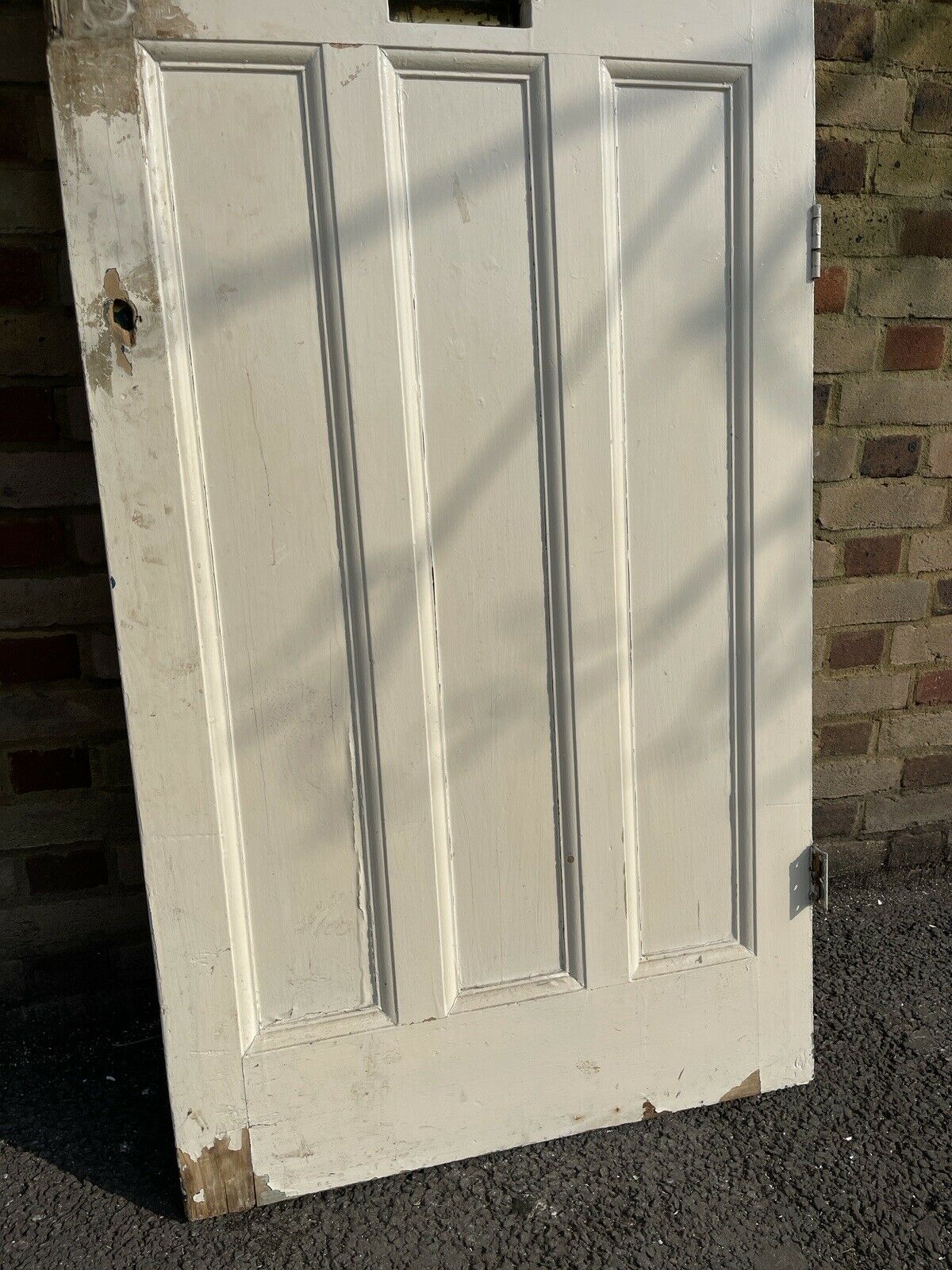 Reclaimed Old Edwardian Victorian Wooden Panel Front Door 2025mm x 805mm