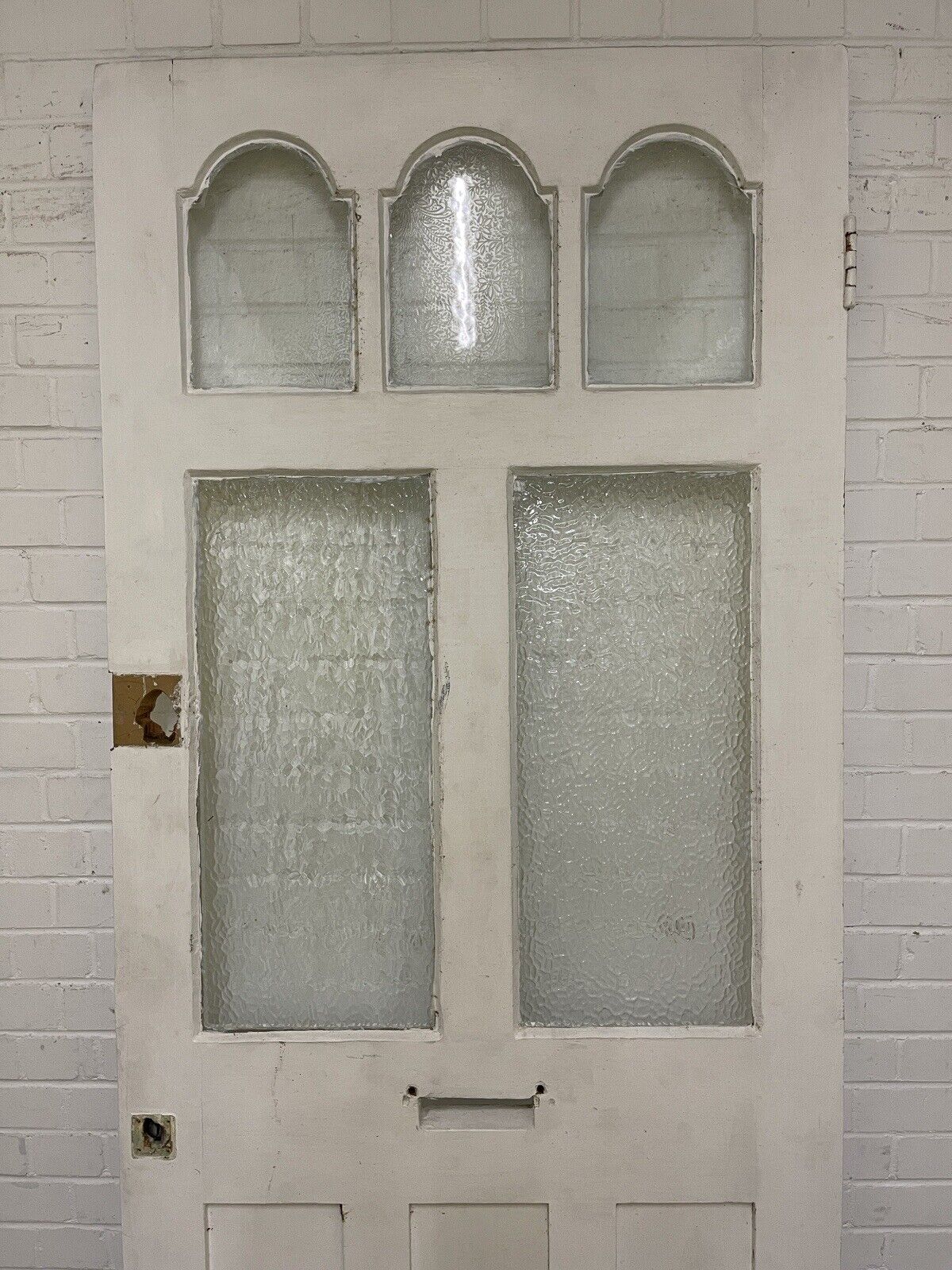 Reclaimed Victorian Edwardian Wooden Panel Front Door 2130 or 2135 x 920mm
