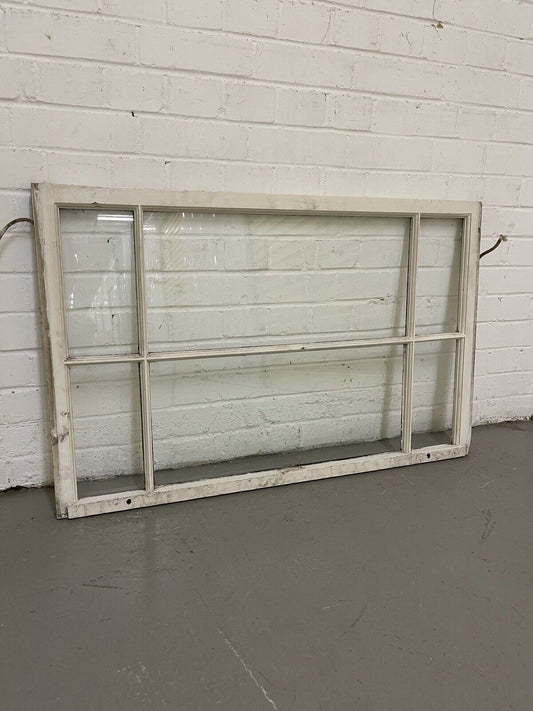 Reclaimed Edwardian 6 Panel Wooden Panel Sash Window 1110 x 642mm