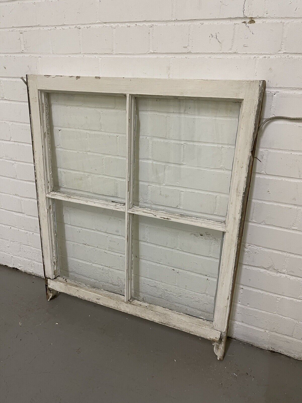 Reclaimed Old Georgian 4 Panel Wooden Window 865 x 725mm