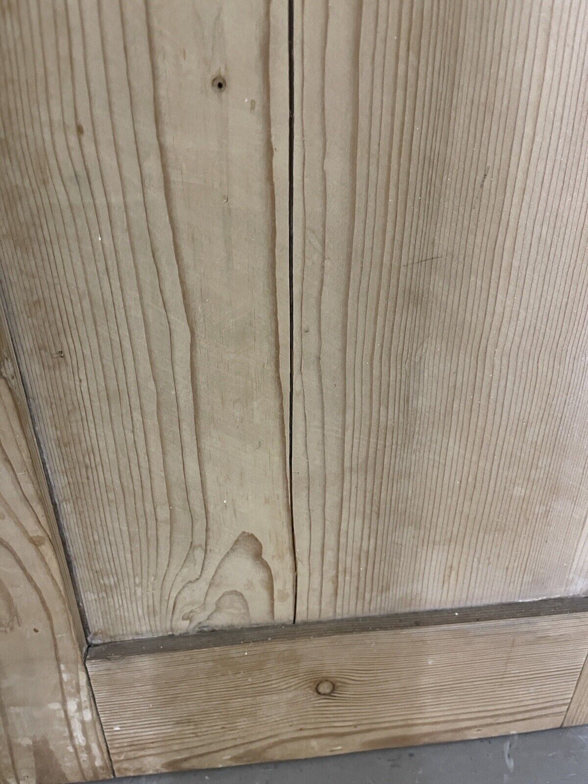 Pair Of Reclaimed Interlocking Victorian Pine  Alcove Cupboard Doors 1605 x 887