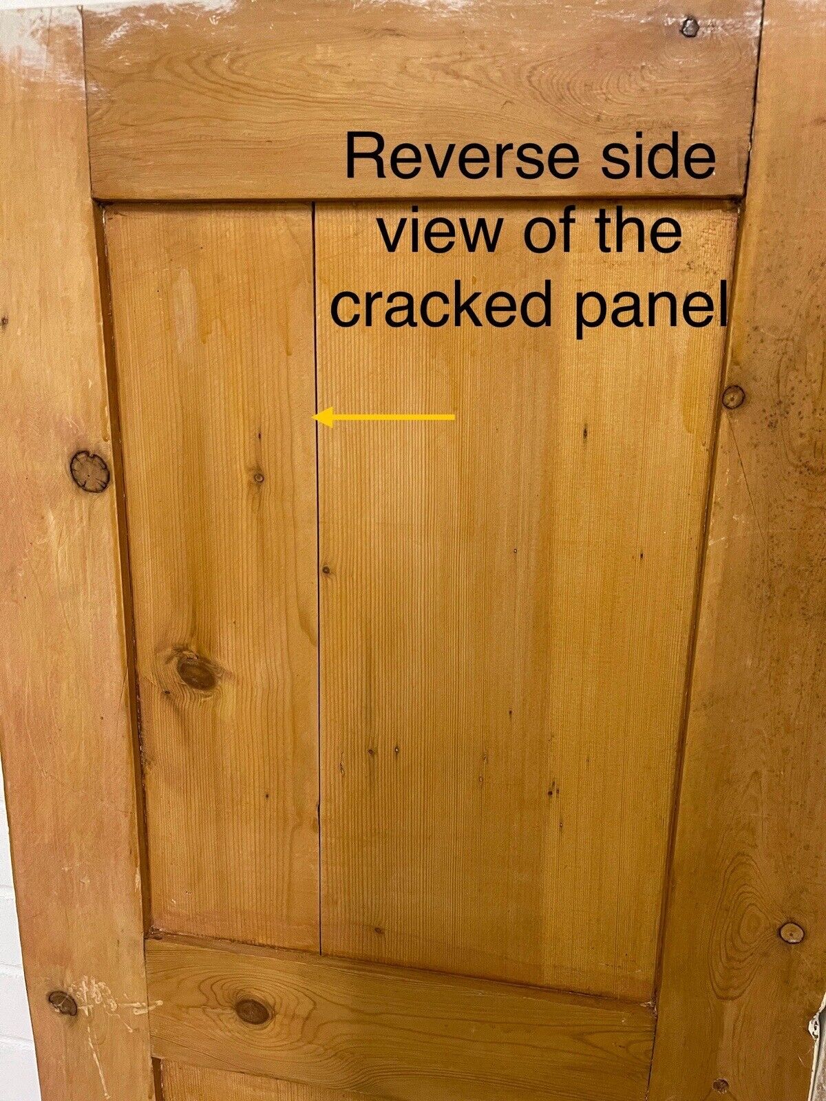 Reclaimed Pine Victorian Alcove Cupboard Doors Inter-locking 1020 x 1195mm