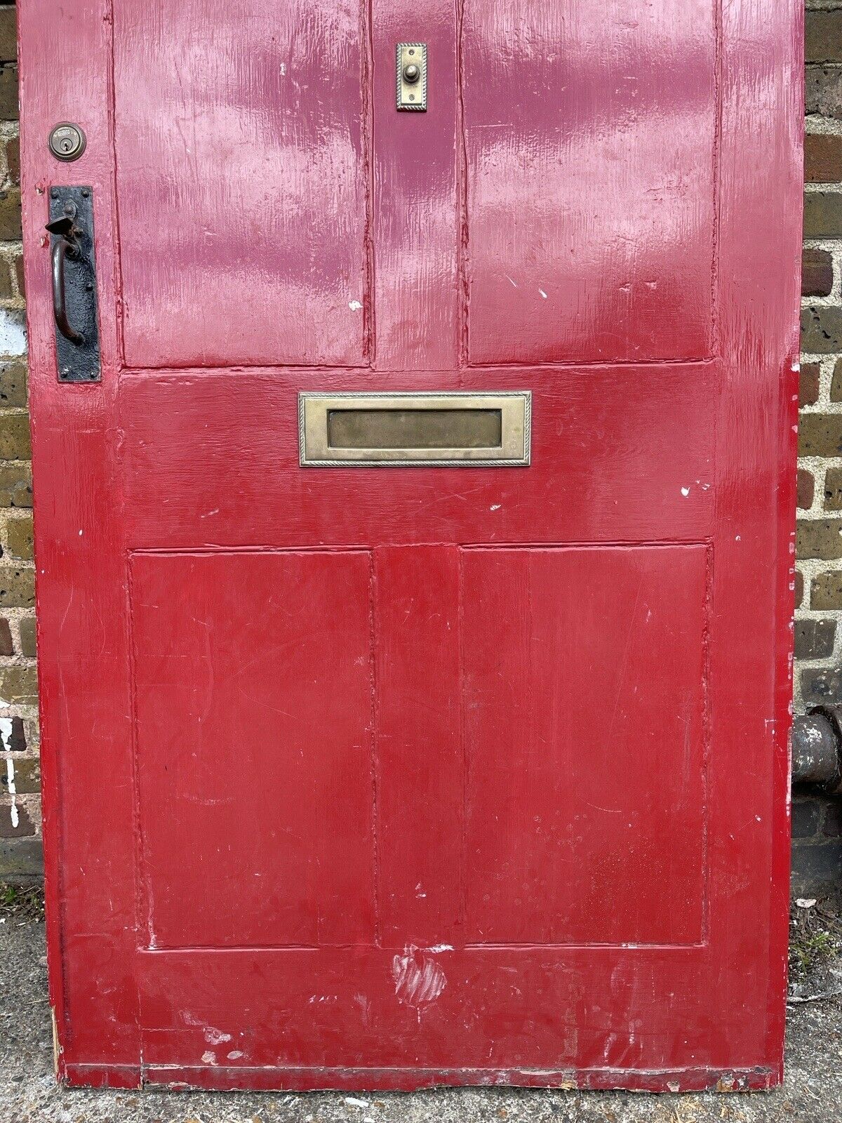 Rare Cottage Reclaimed Old Edwardian Victorian Timber Wooden Front Door