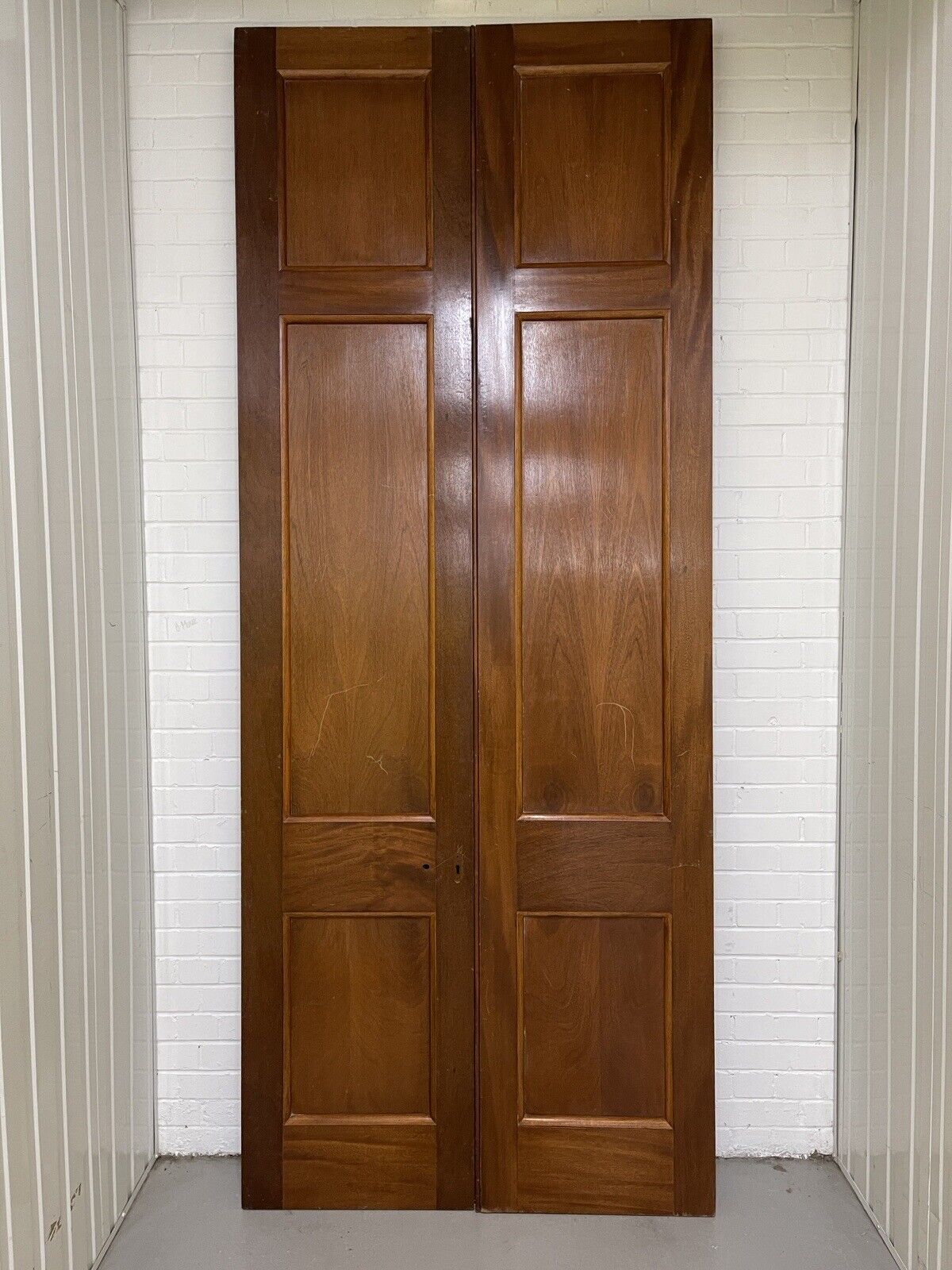 Reclaimed Large French Mahogany Wooden Double Doors Provenance Knightsbridge