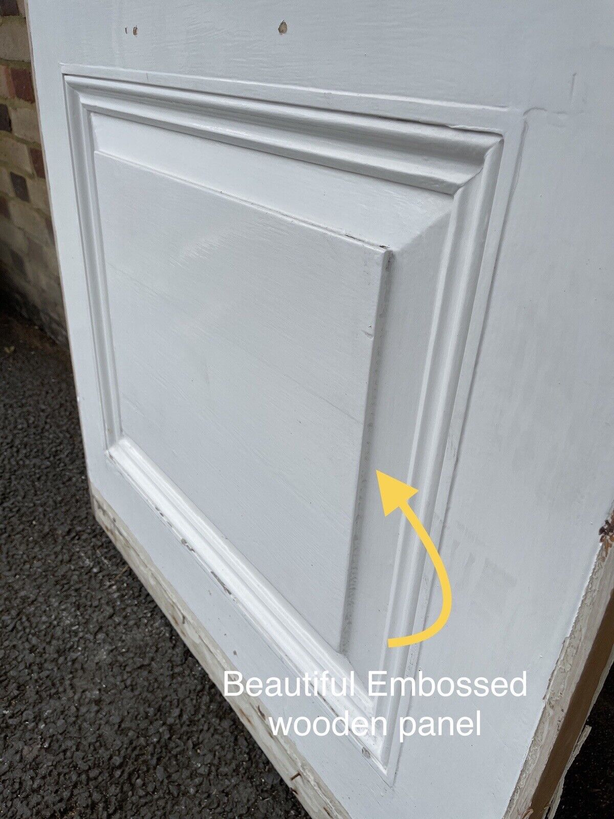 Reclaimed Georgian Wooden Panel Summer House External Door 1970 x 840mm