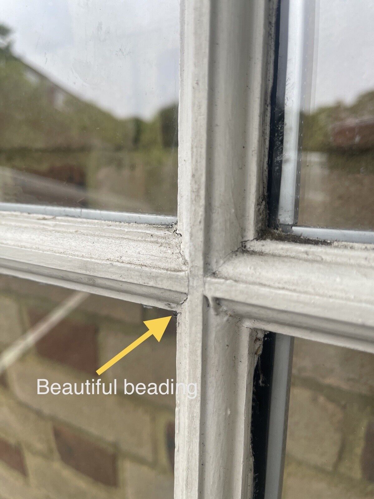 Large Reclaimed Double Glazed Georgian 6 Panel Wooden Window 1210 x 1580 or 1505mm