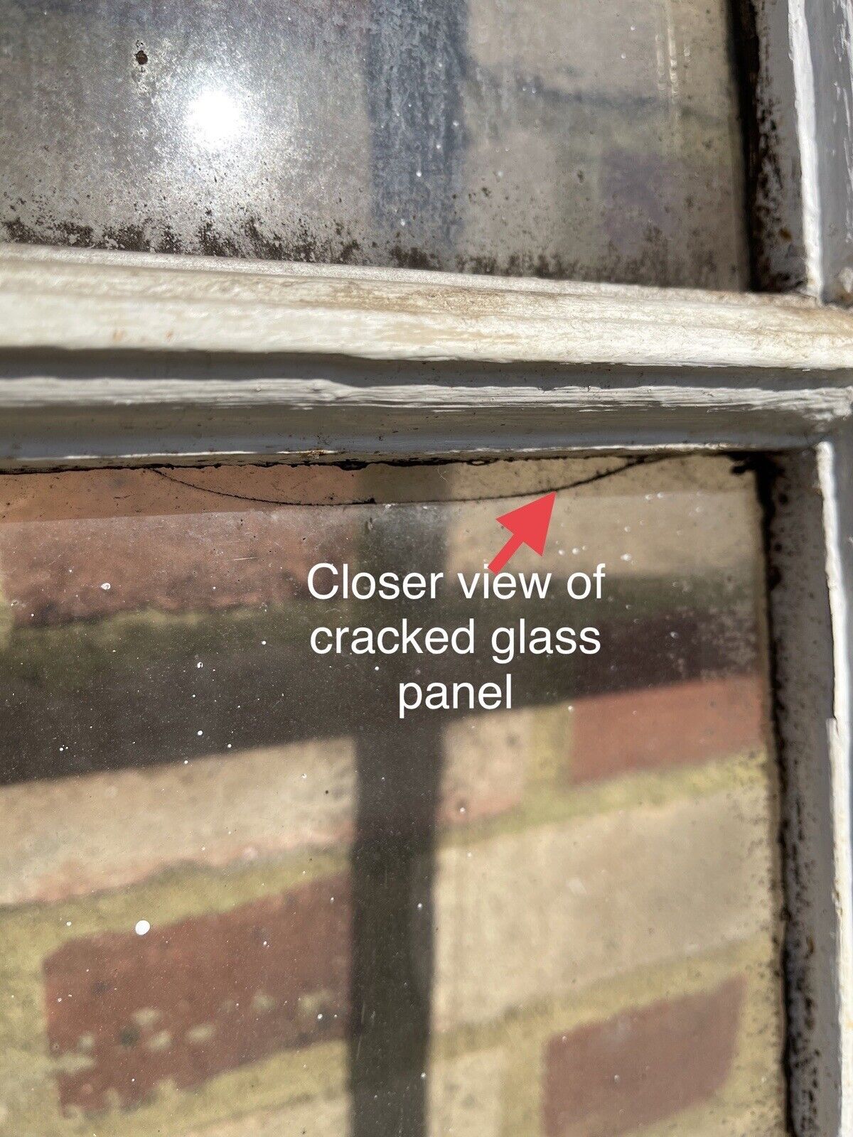 Reclaimed Old Georgian 8 Panel Wooden Window 1308 x 490mm