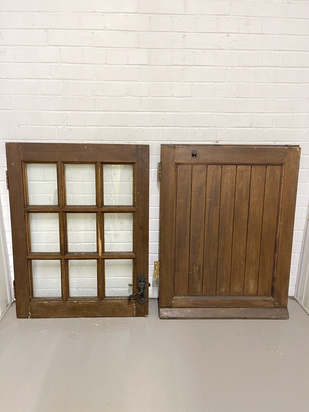 Solid Hardwood External Glass panel Stable Door 1980 X 758mm