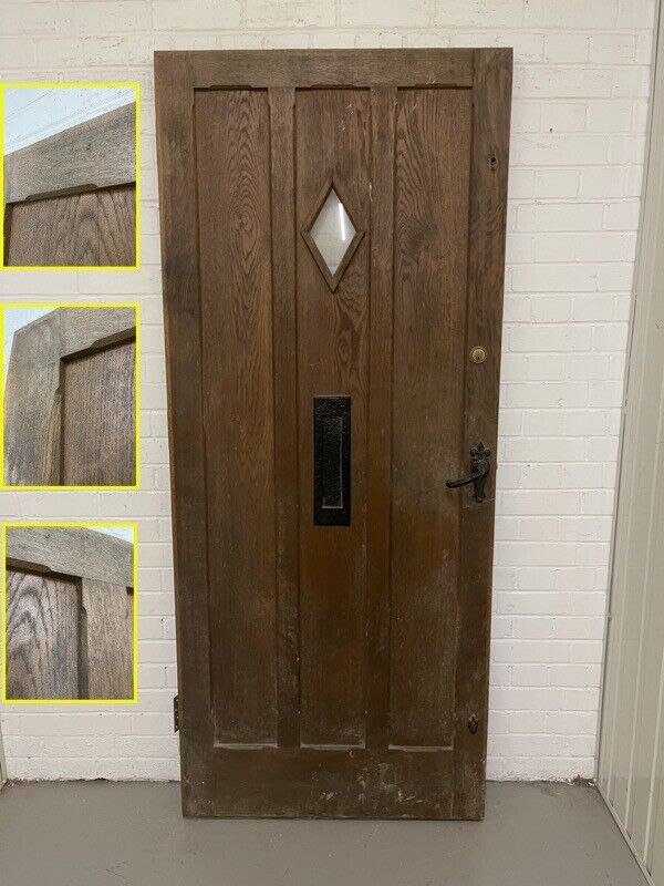 Reclaimed Old Oak Wooden Front Door 2010 or 2030mm x 805mm