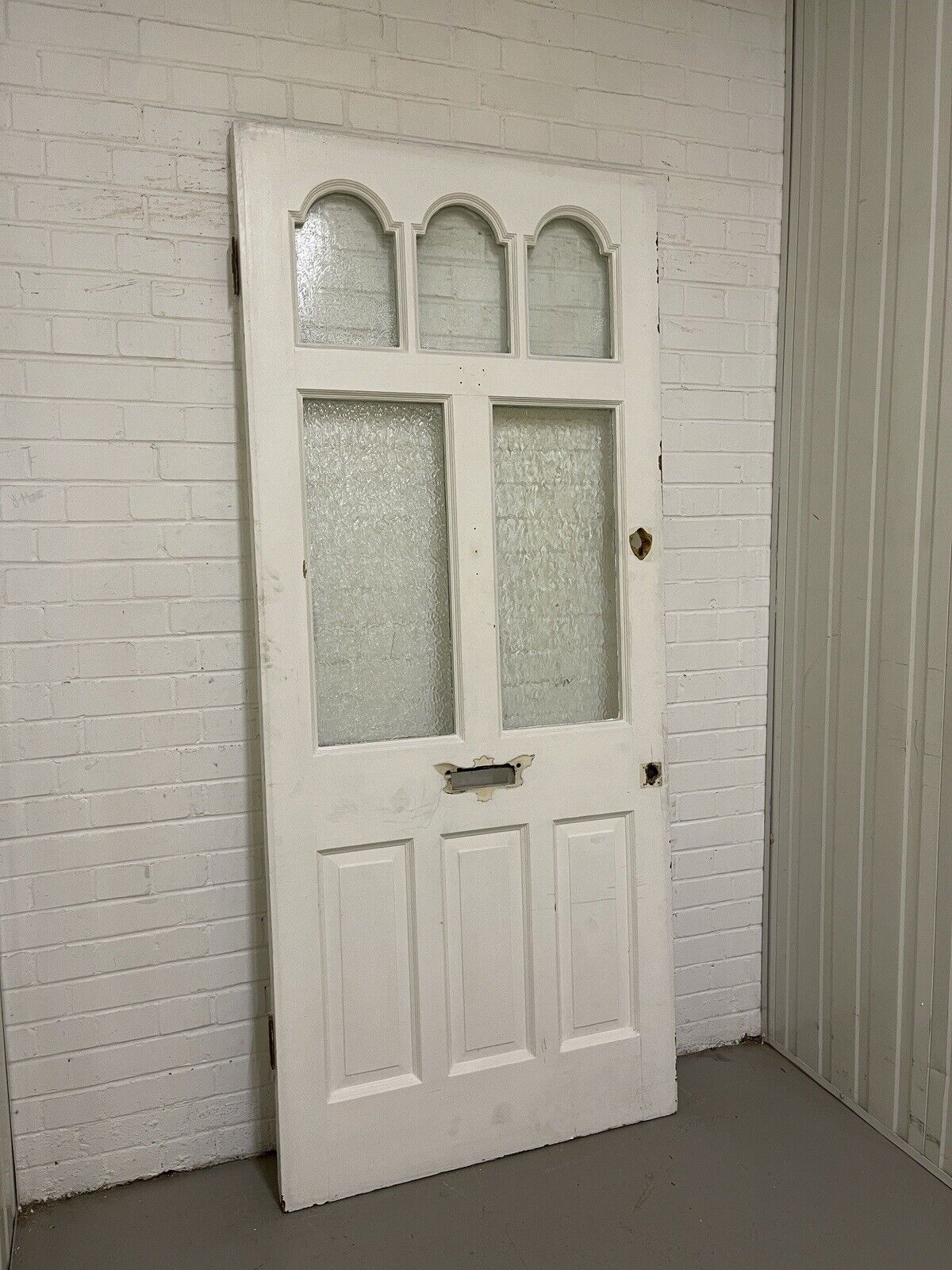 Reclaimed Victorian Edwardian Wooden Panel Front Door 2130 or 2135 x 920mm