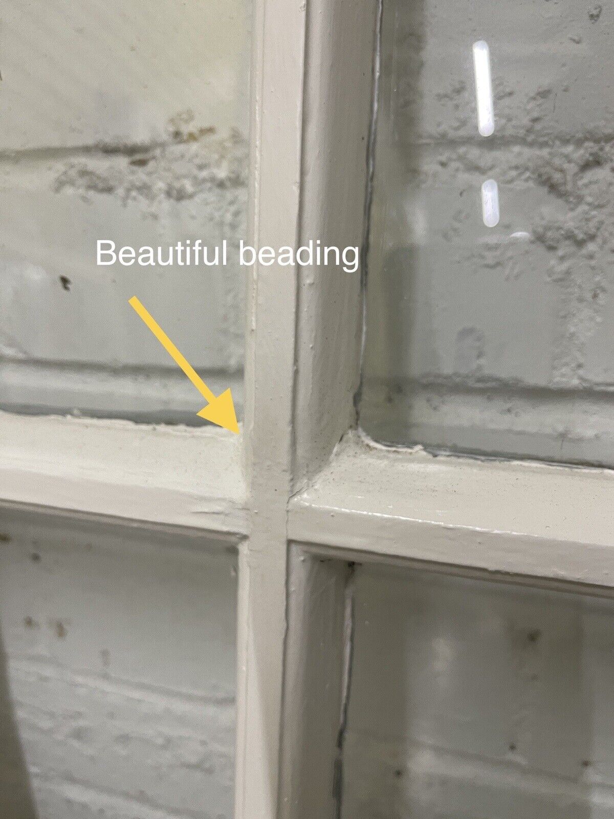 Pair Of Reclaimed Georgian 4 Panel Wooden Panel Sash Window 547 x 463mm
