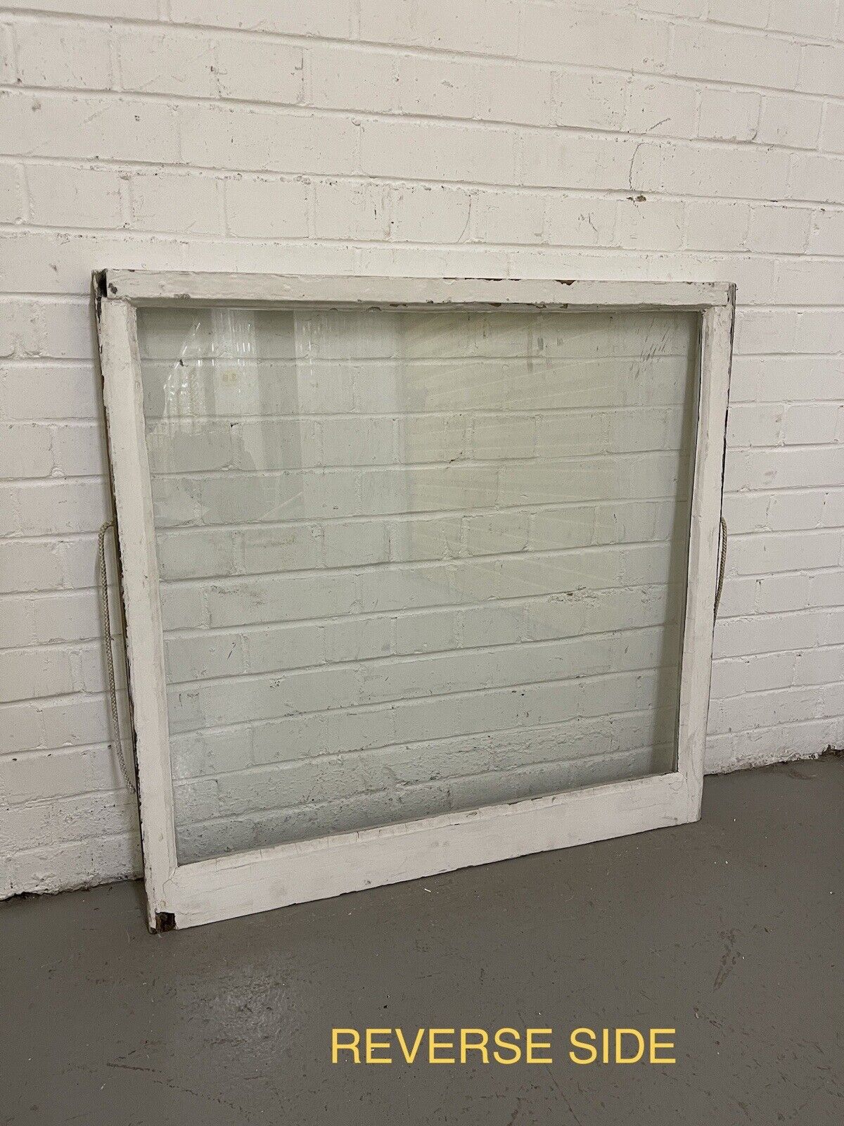 Pair Of Reclaimed Old Edwardian Arch Sash Wooden Windows 910 x 918 915 x 880mm
