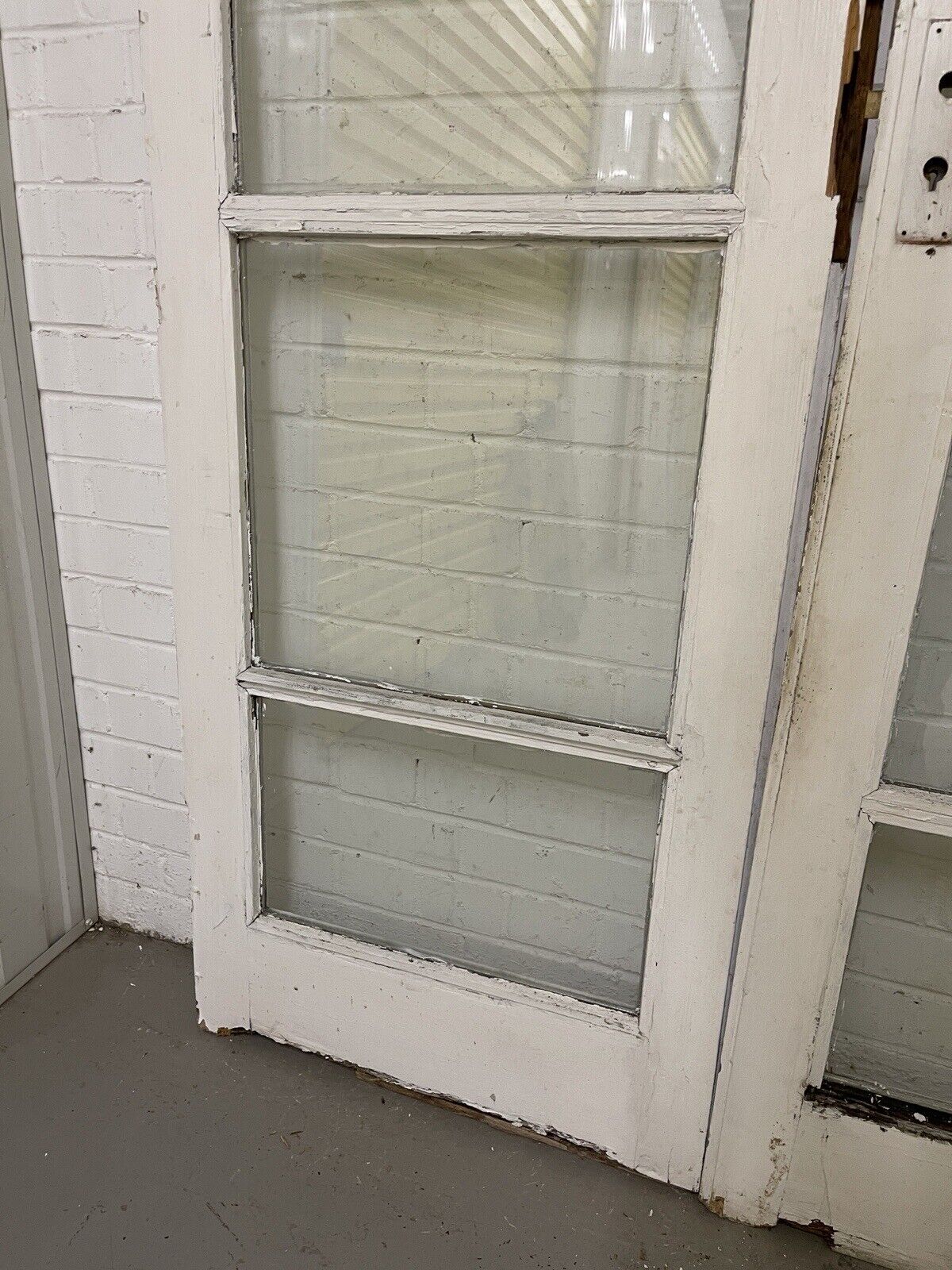 Reclaimed Old French Double Glazed Wooden Double Doors 1947 x 1288mm