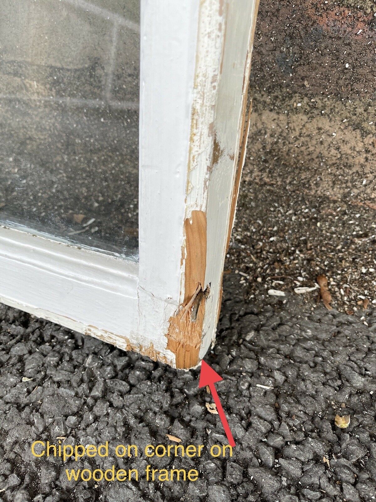 Reclaimed Old Edwardian Arch Sash Wooden Window 555 x 530mm
