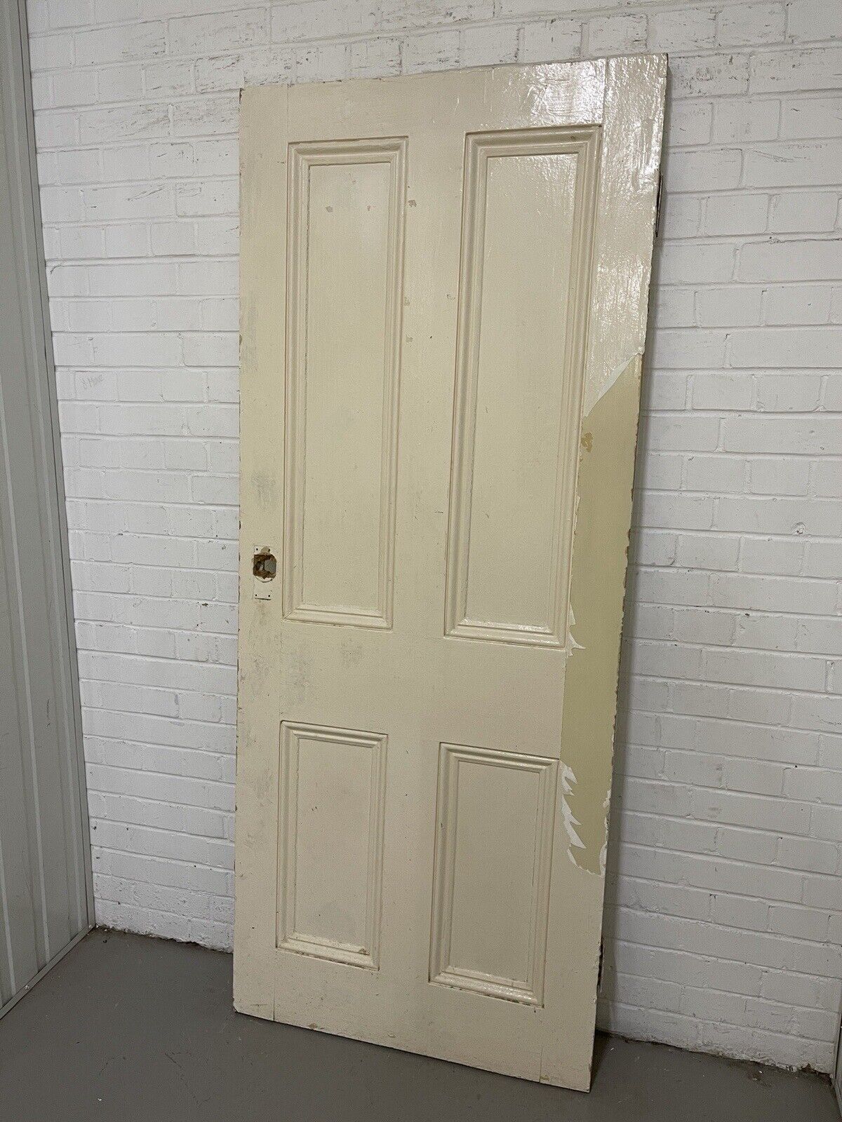 Vintage Reclaimed Victorian Pine Internal 4 panel Door 1990 or 1999 x 810 x 50