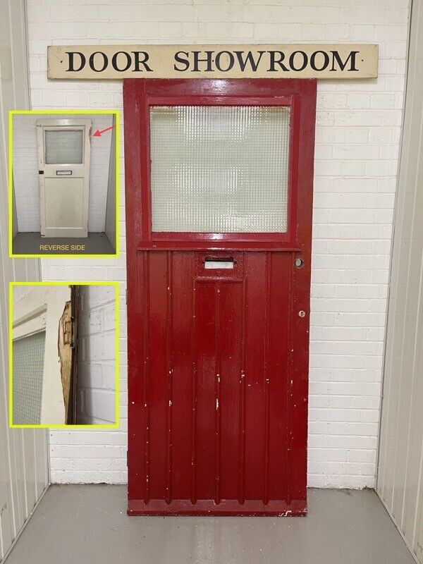 Reclaimed Victorian Edwardian Wooden Panel Front Door 2130 x 910mm